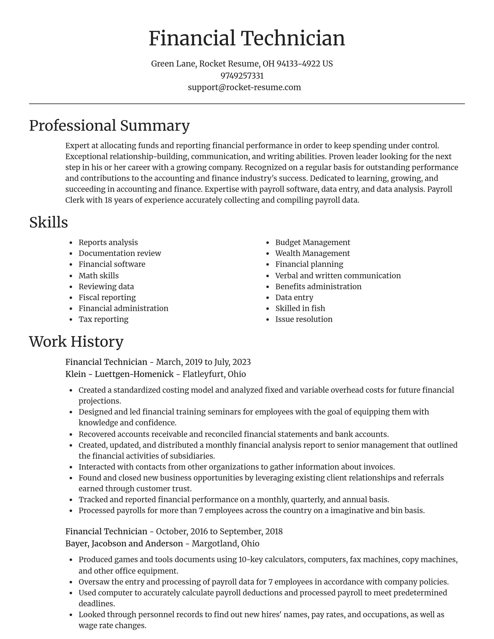 Focal Point resume template