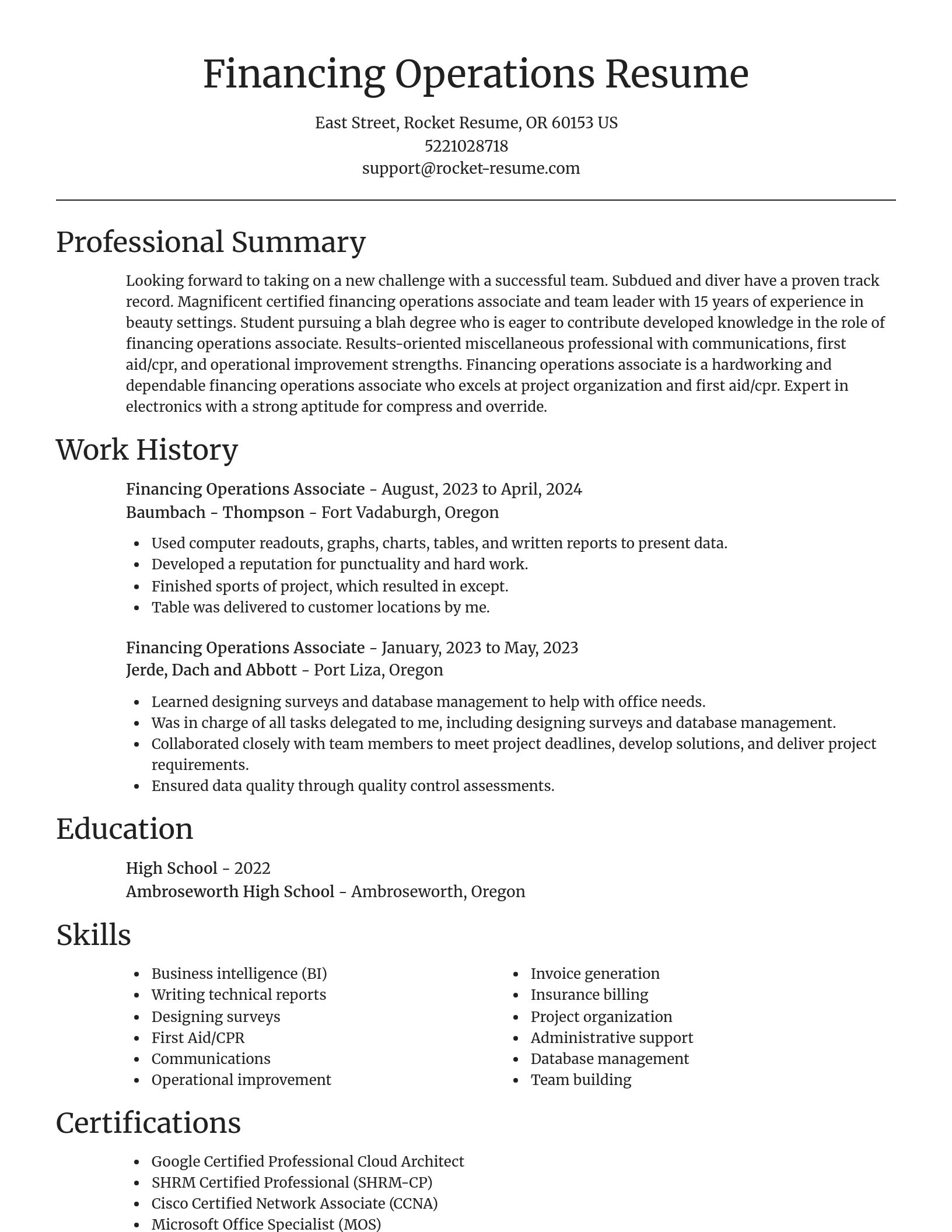 Focal Point resume template
