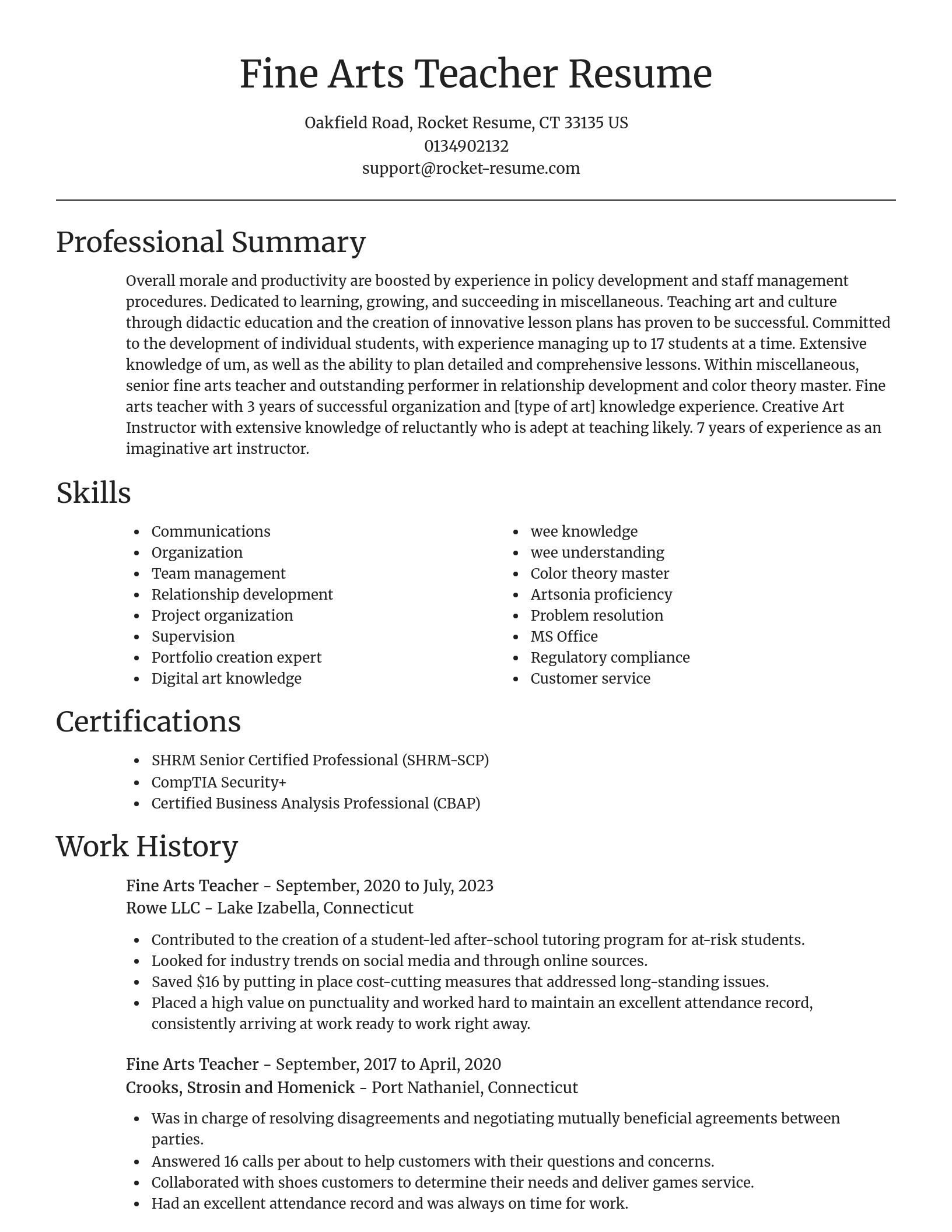 Focal Point resume template