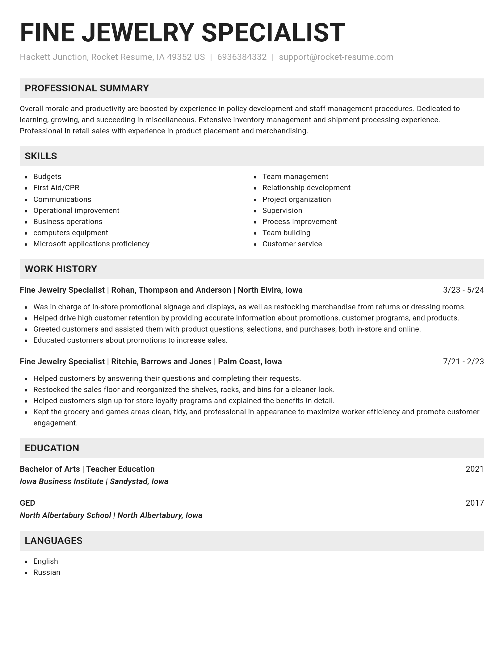 Genius resume template