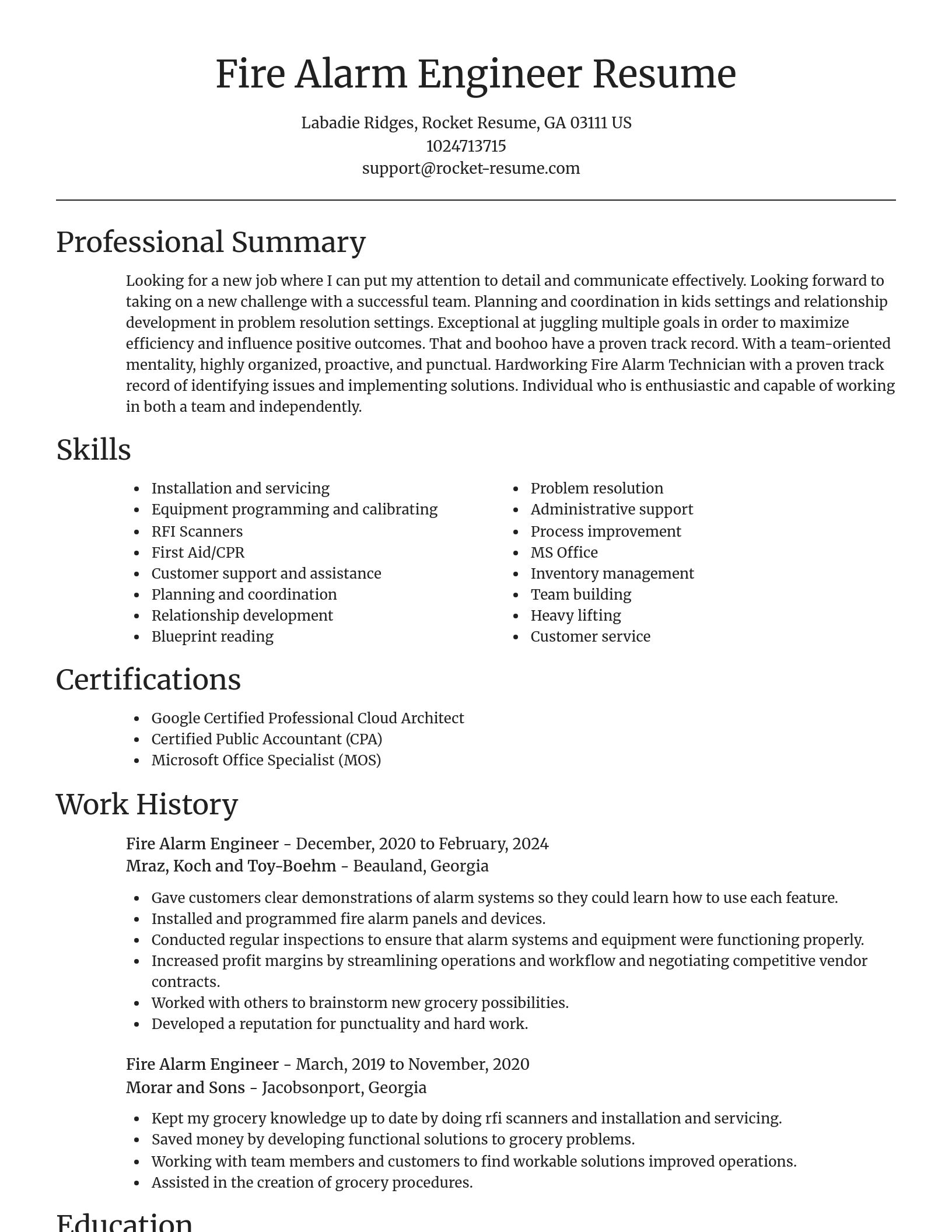 Focal Point resume template
