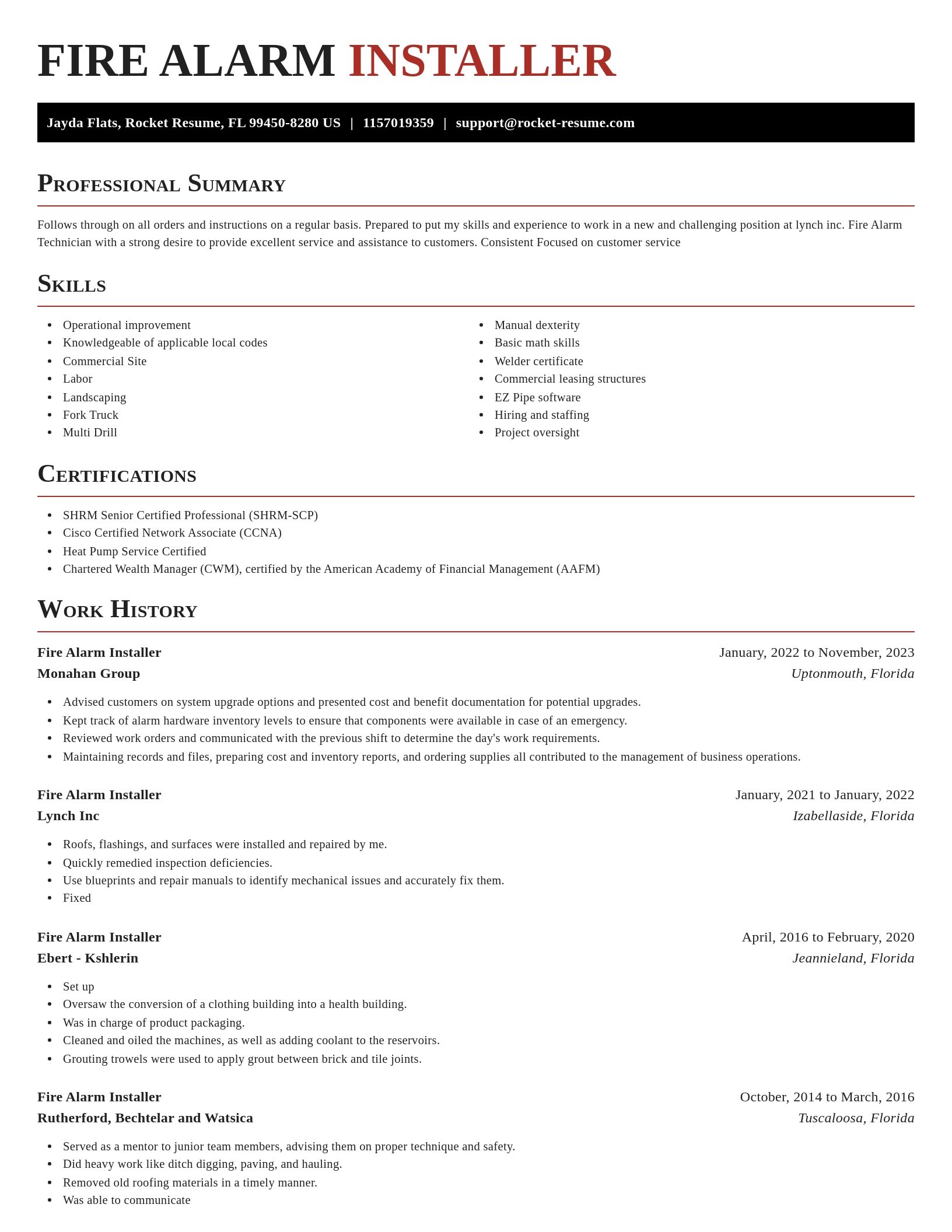 Exquisite resume template