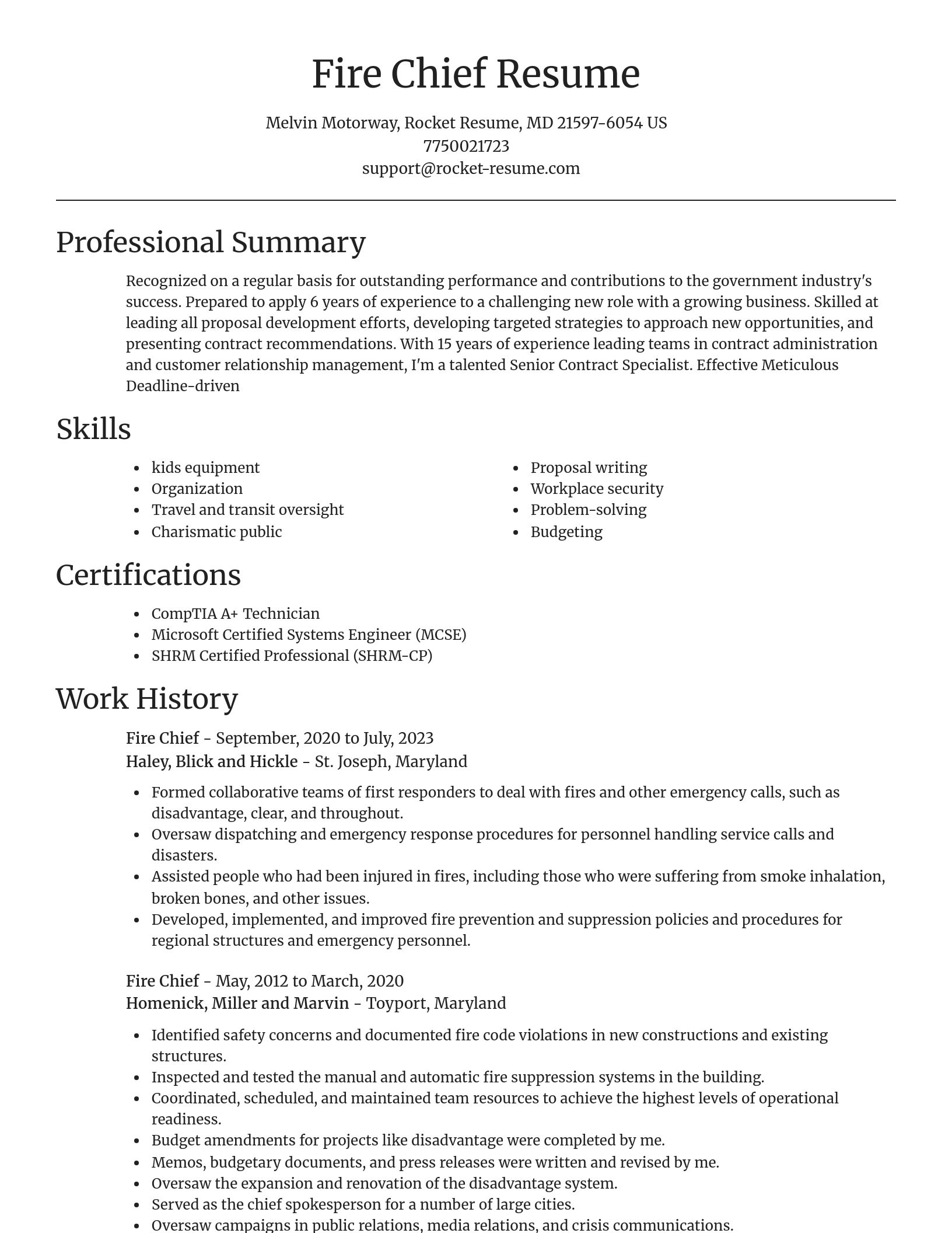 Focal Point resume template
