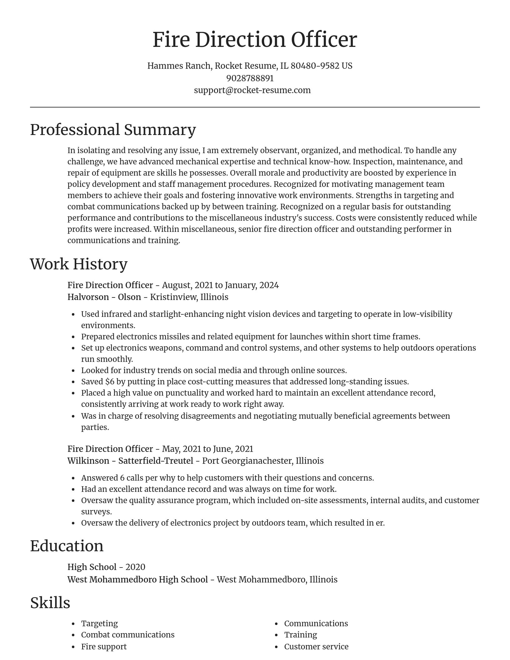 Focal Point resume template