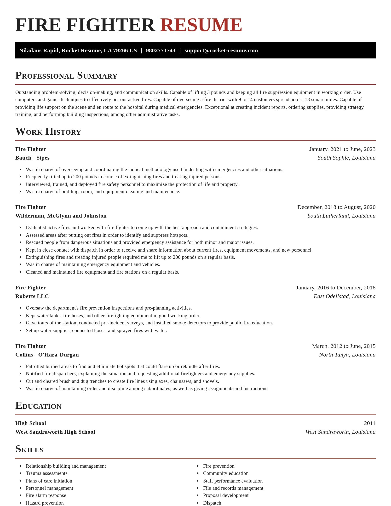 Exquisite resume template