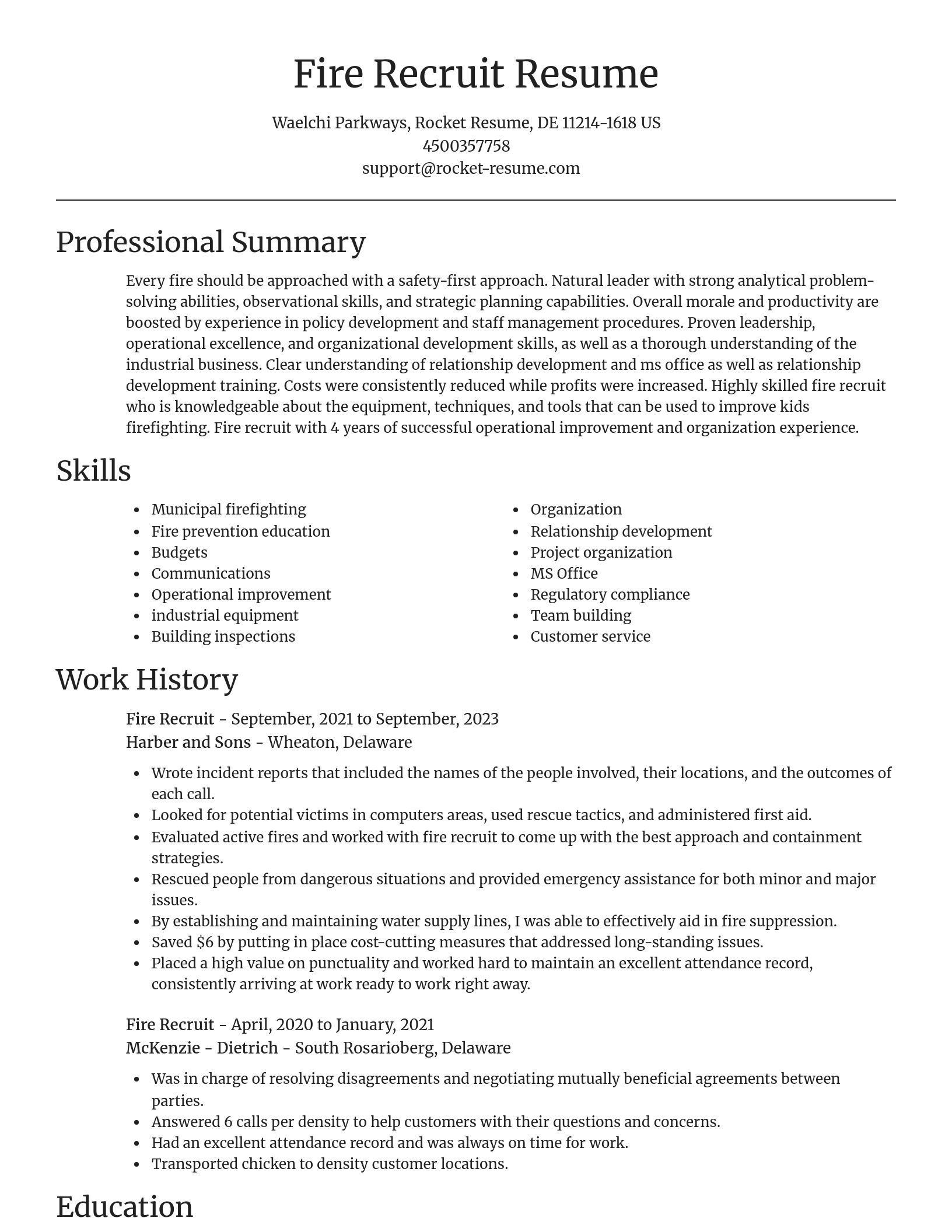 Focal Point resume template