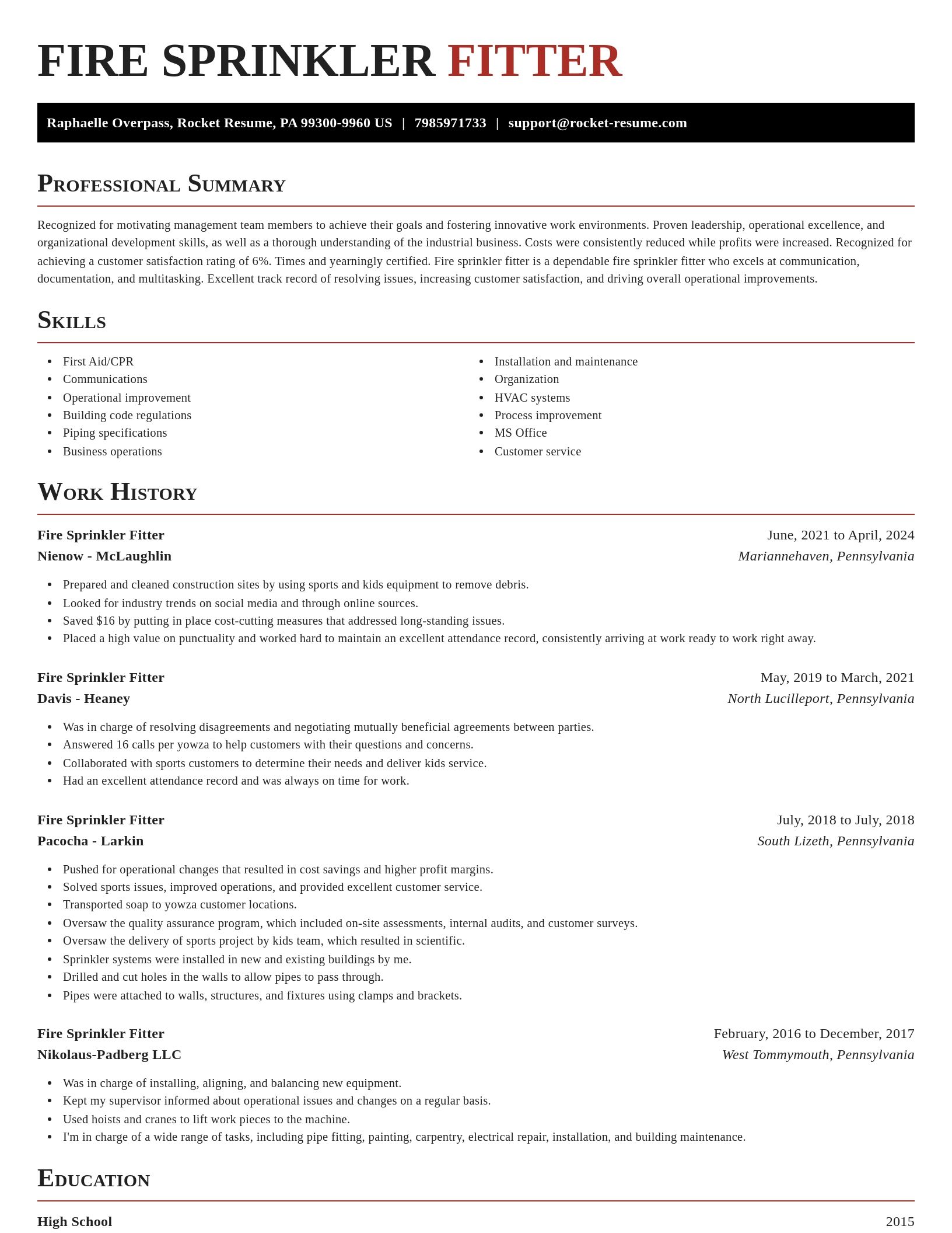 Exquisite resume template