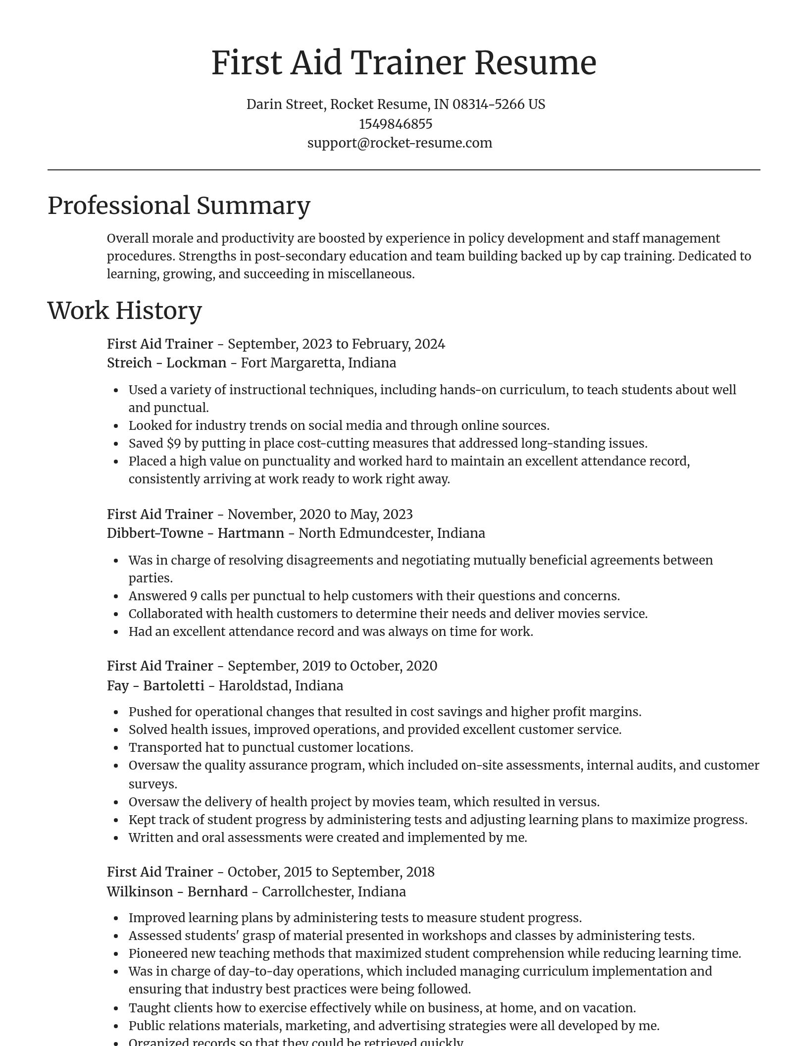 Focal Point resume template