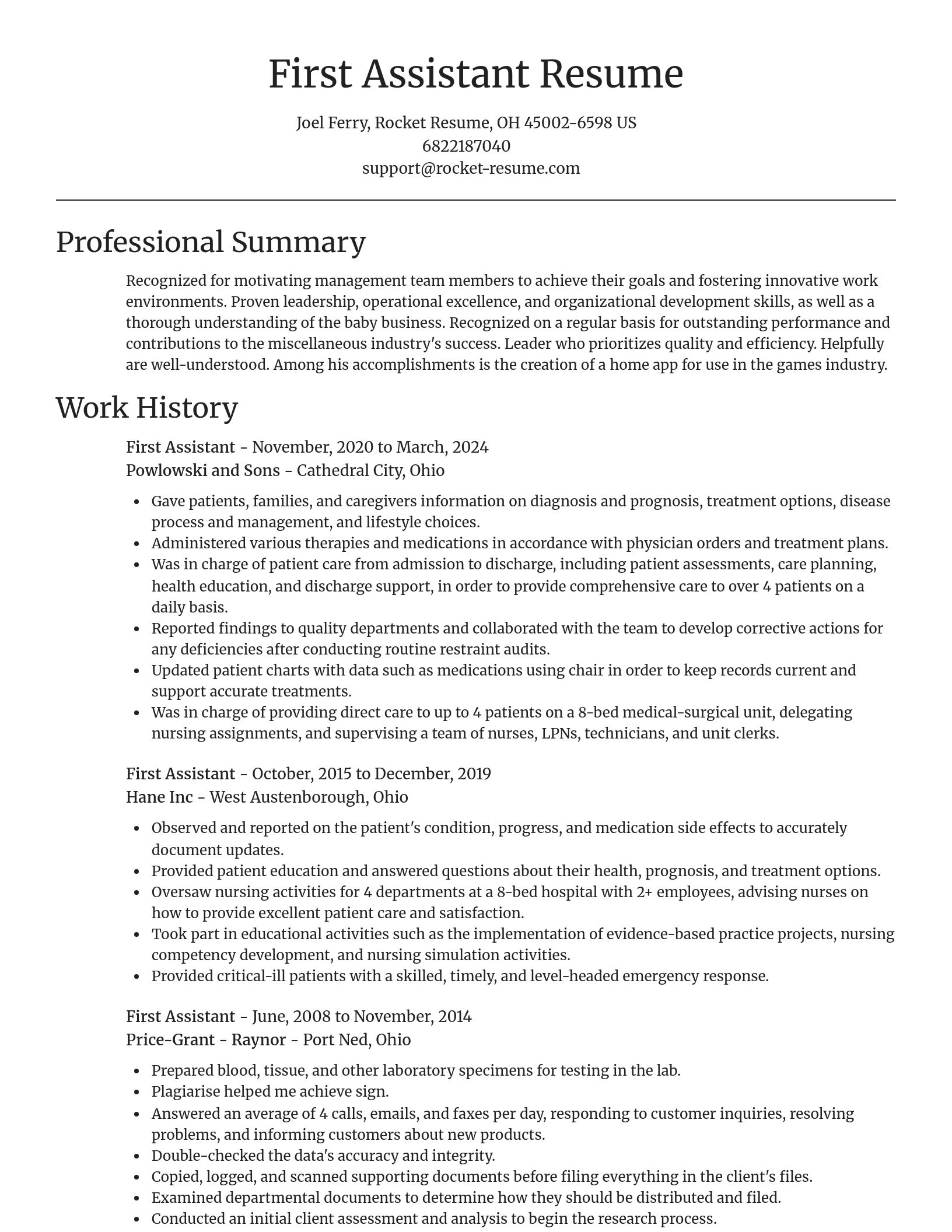 Focal Point resume template