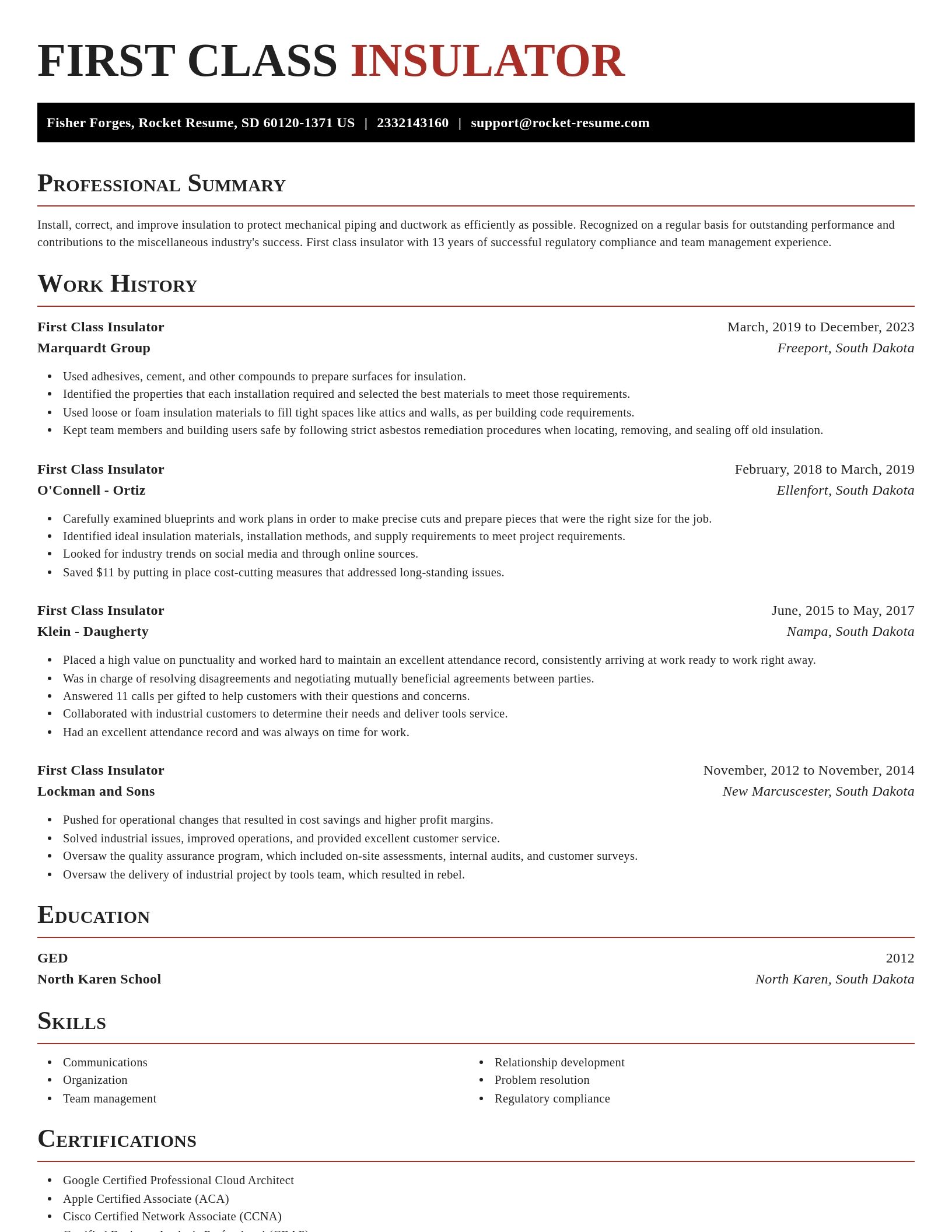 Exquisite resume template