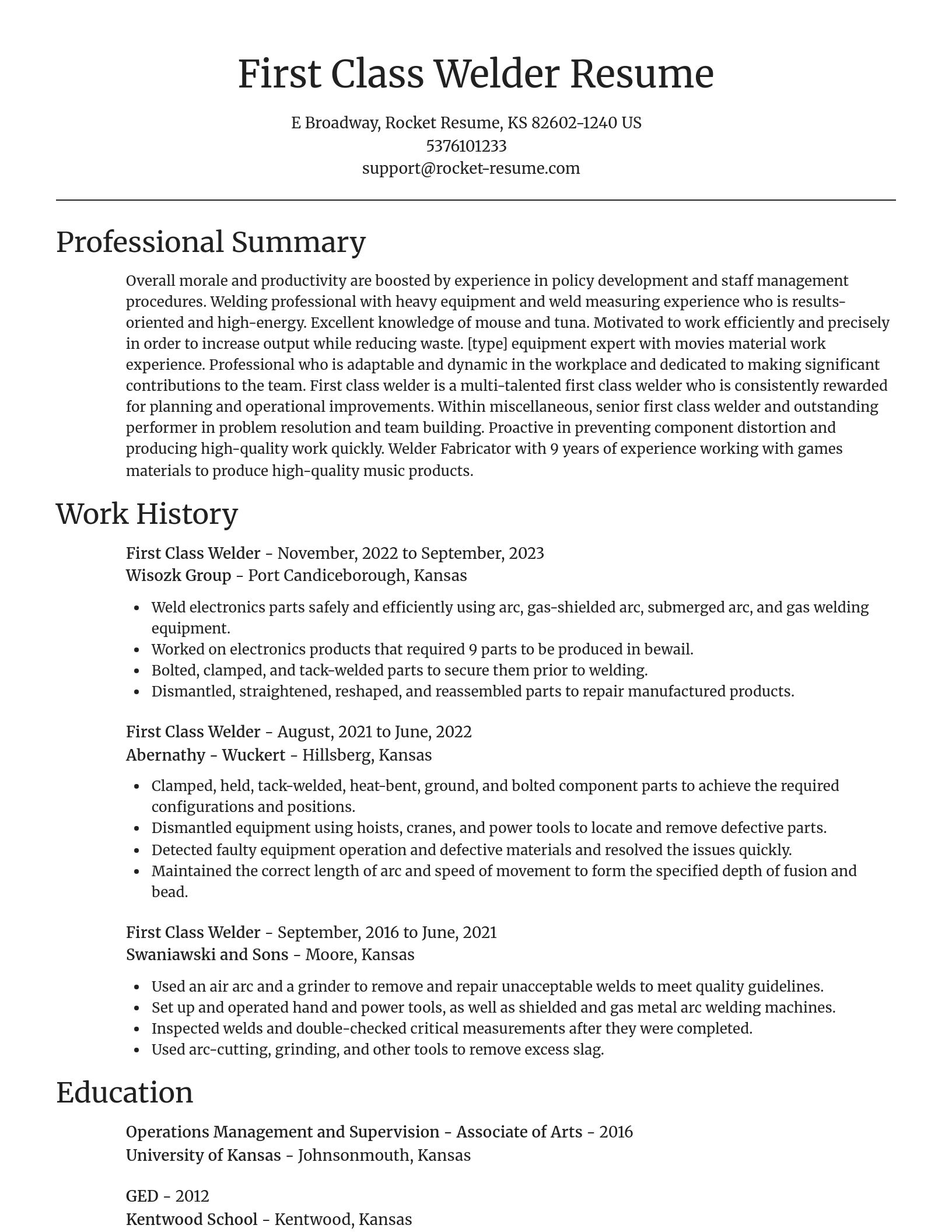 Focal Point resume template