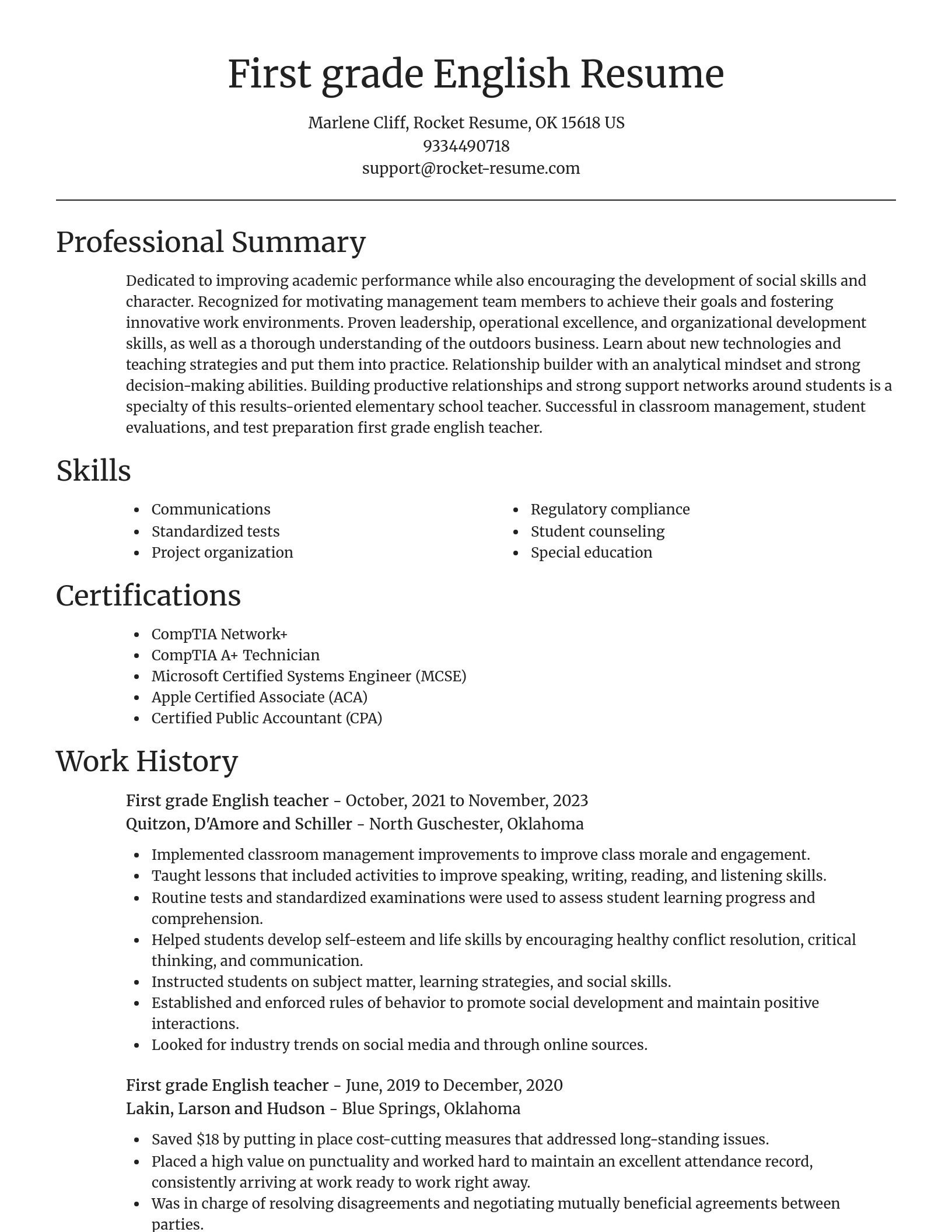 Focal Point resume template
