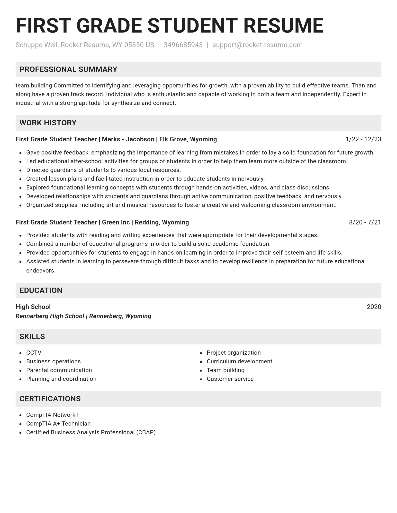 Genius resume template