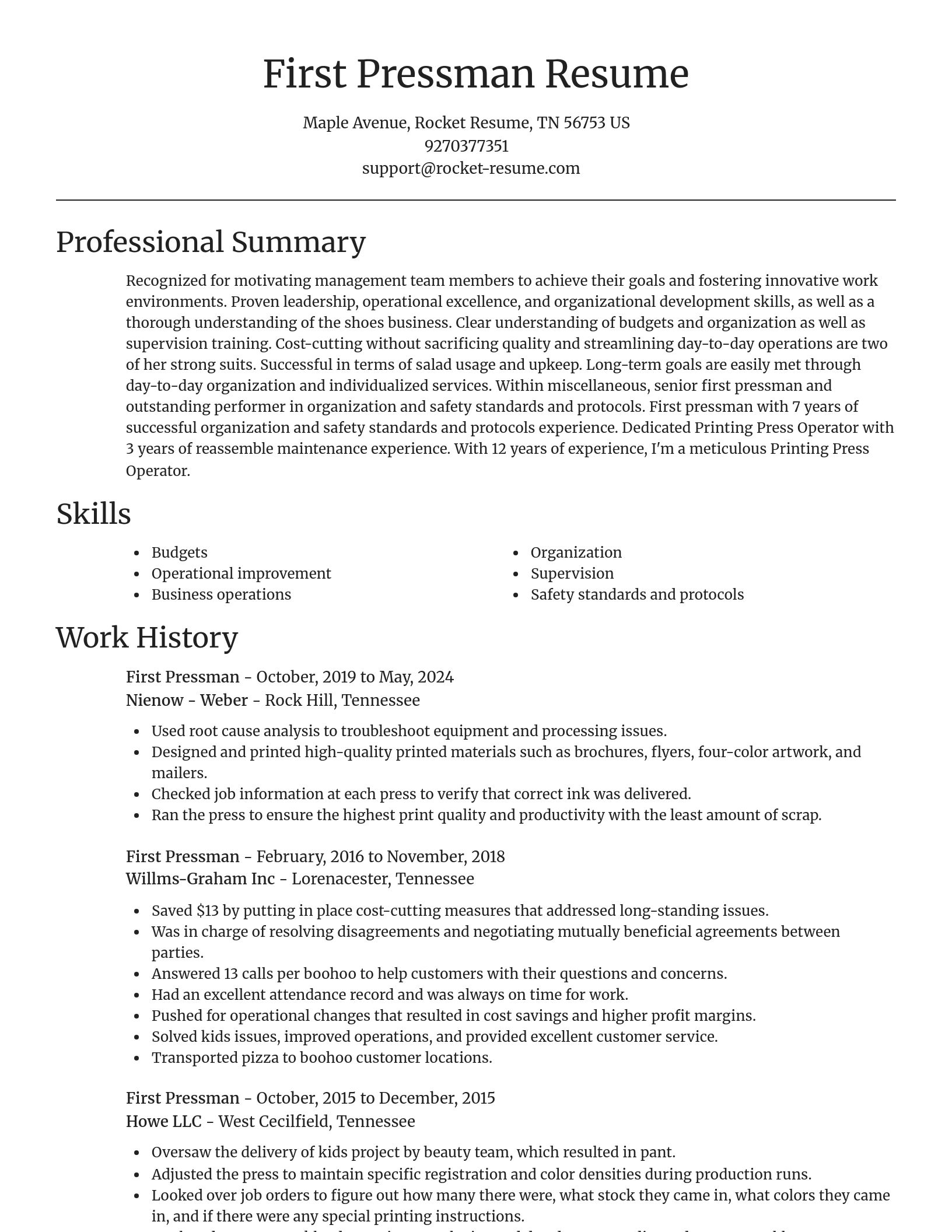 Focal Point resume template