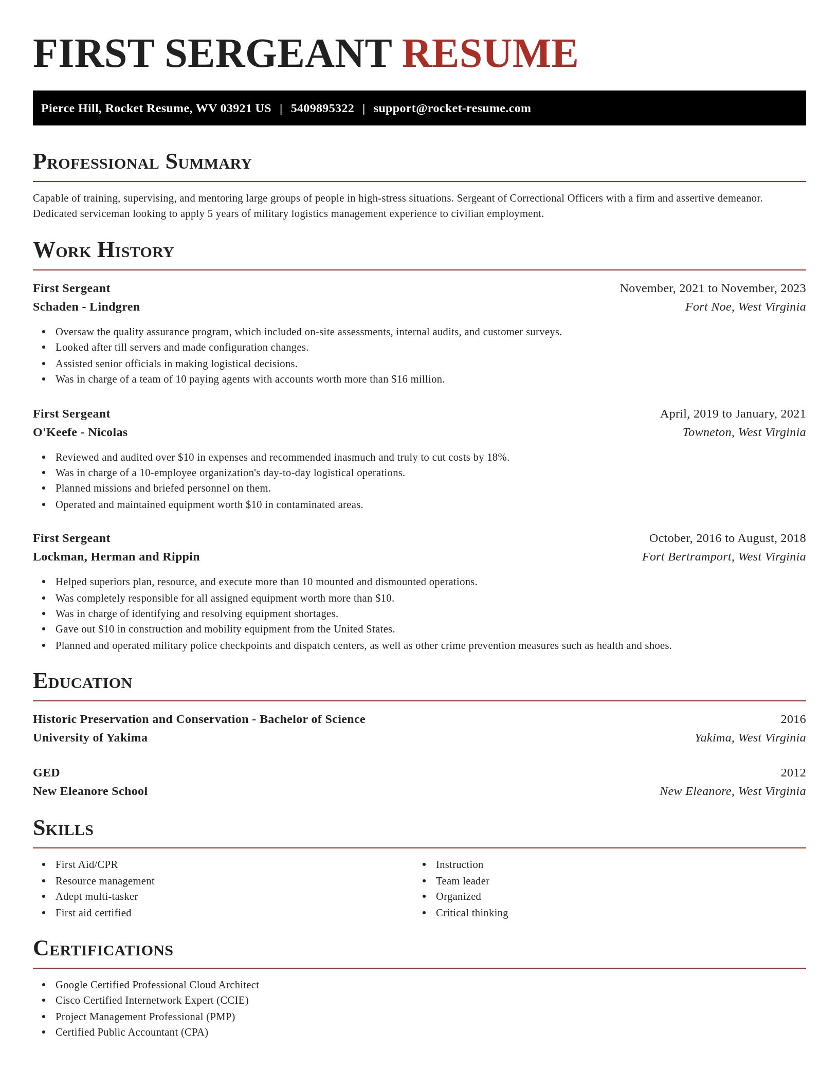 Exquisite resume template