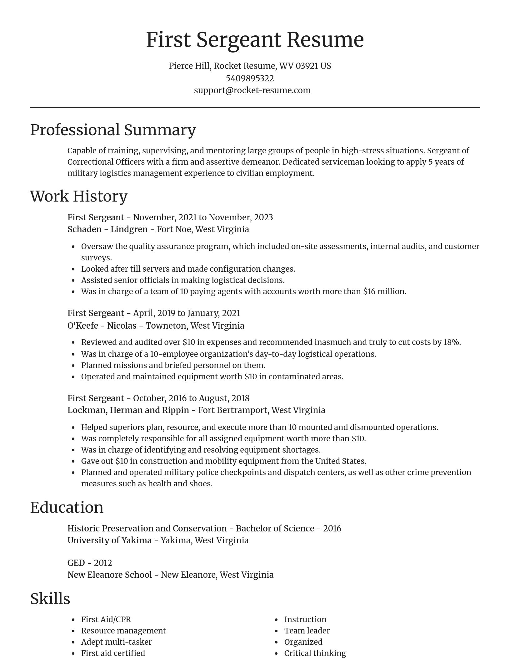 Focal Point resume template