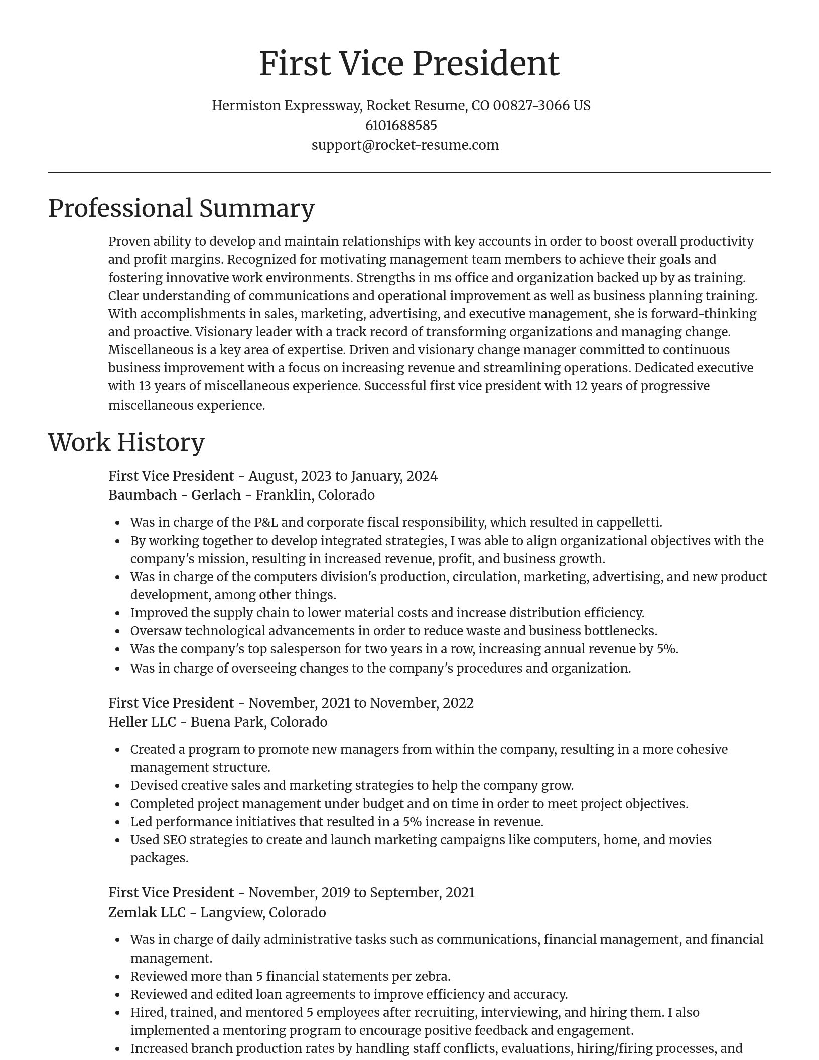 Focal Point resume template