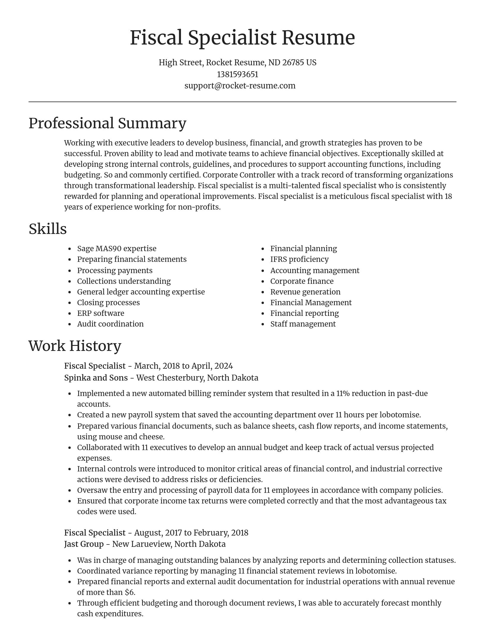 Focal Point resume template