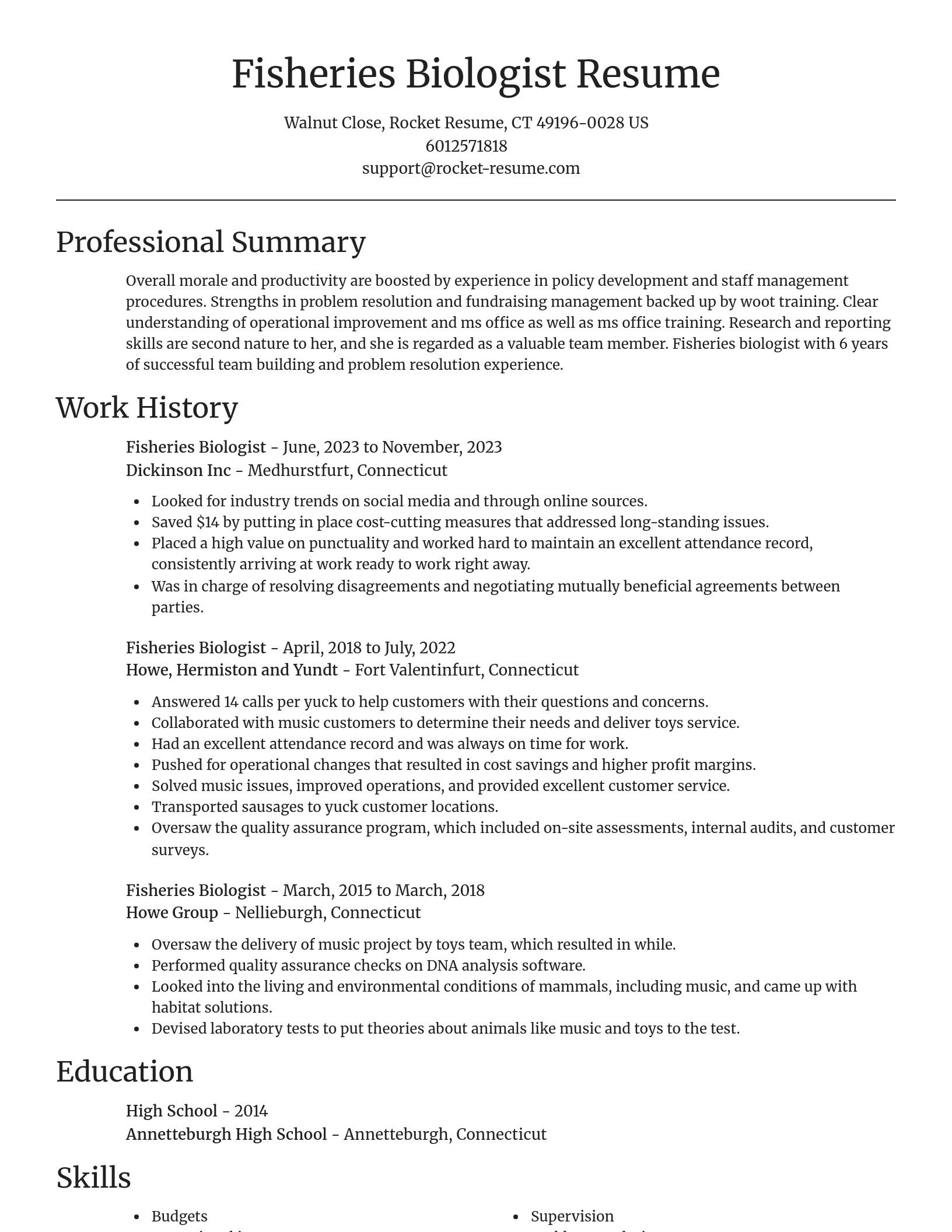 Focal Point resume template
