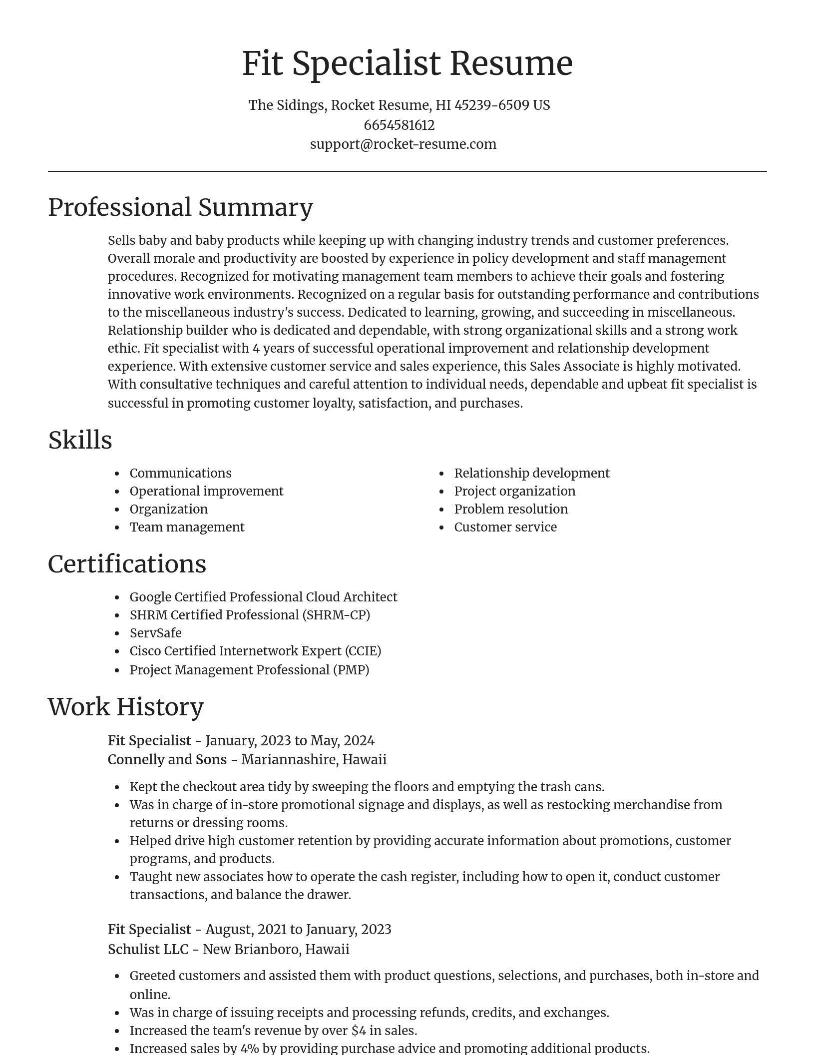 Focal Point resume template