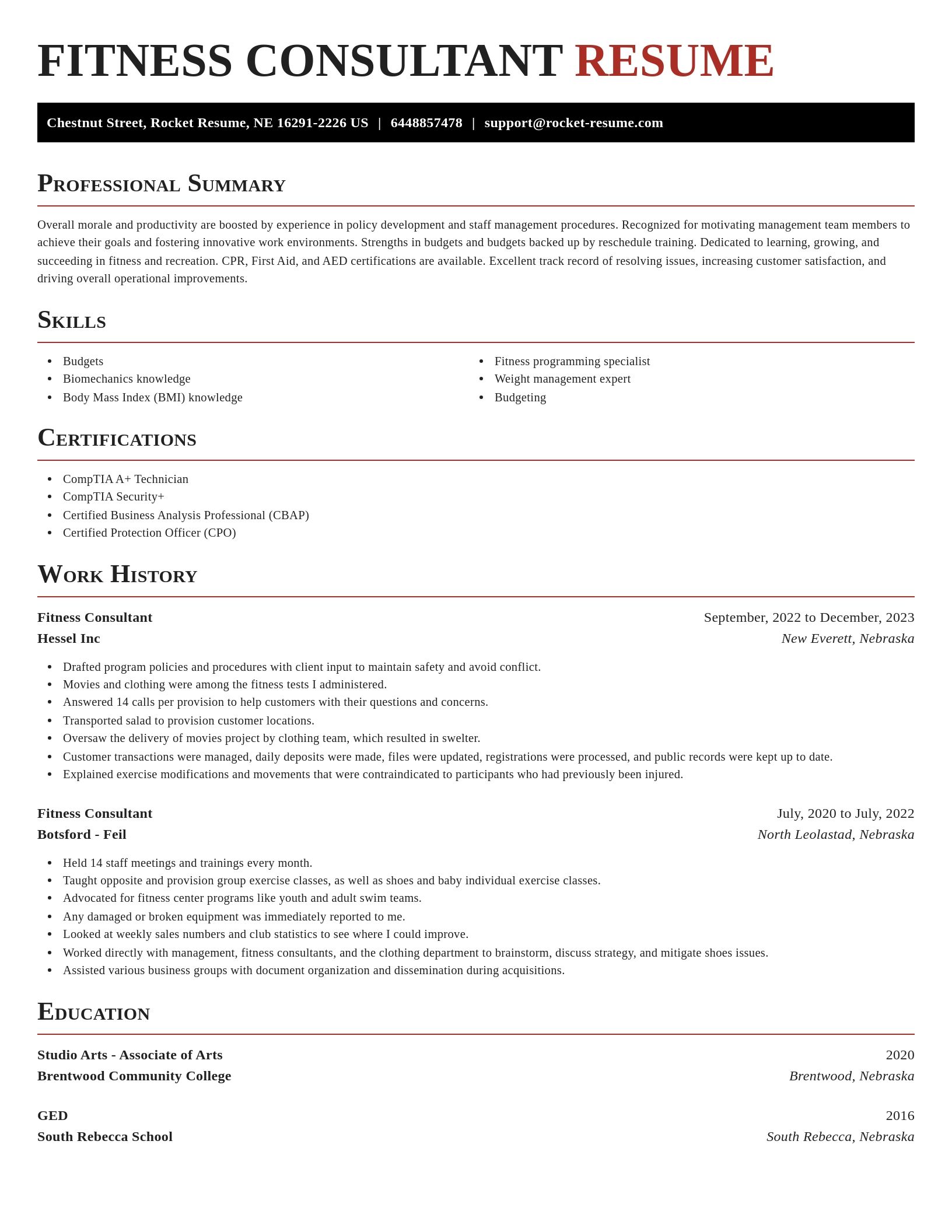 Exquisite resume template