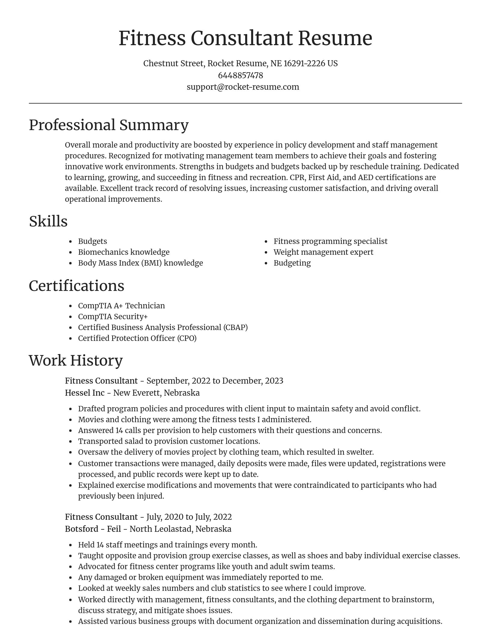 Focal Point resume template