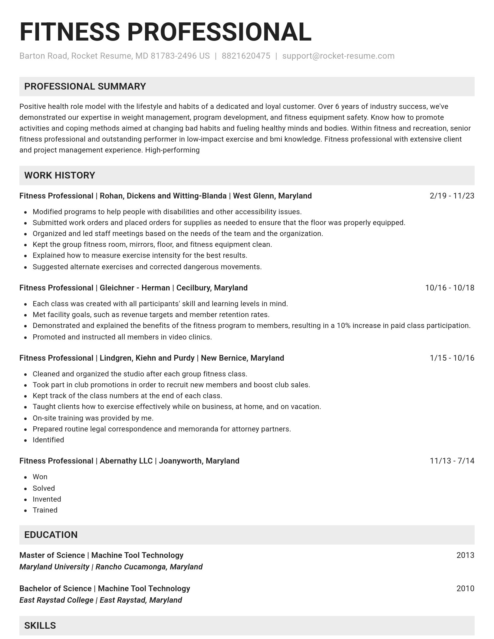 Genius resume template