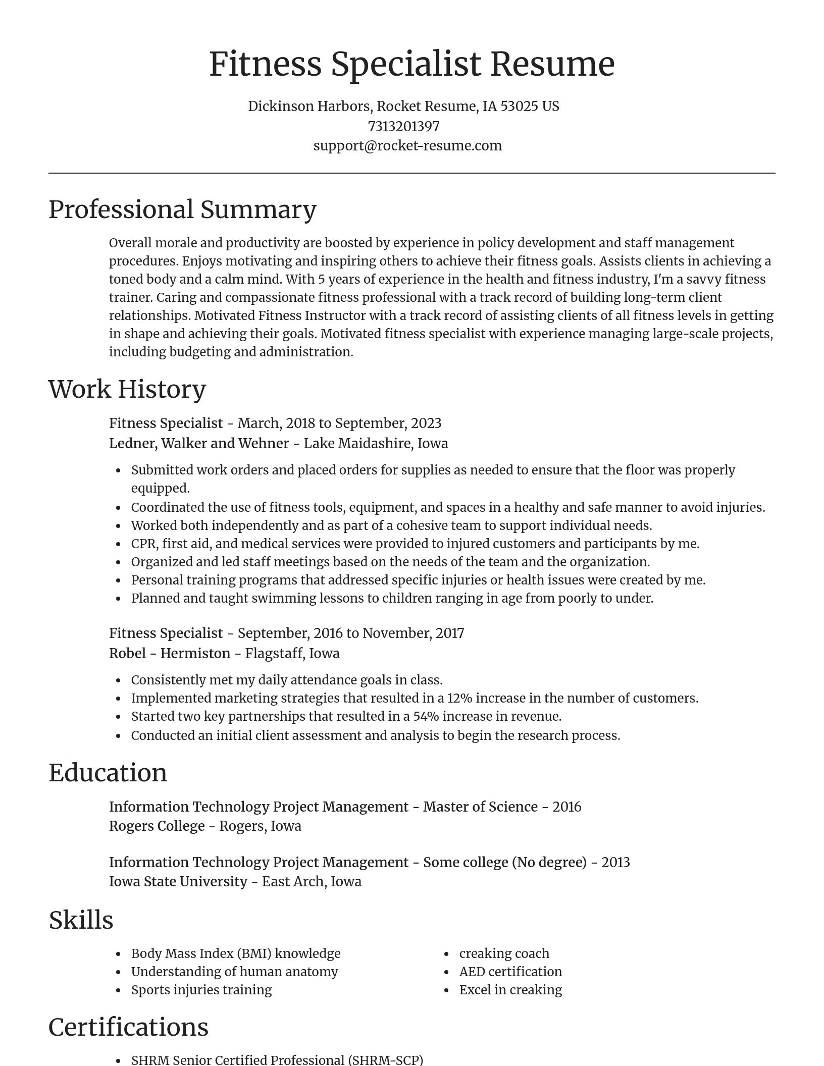 Focal Point resume template