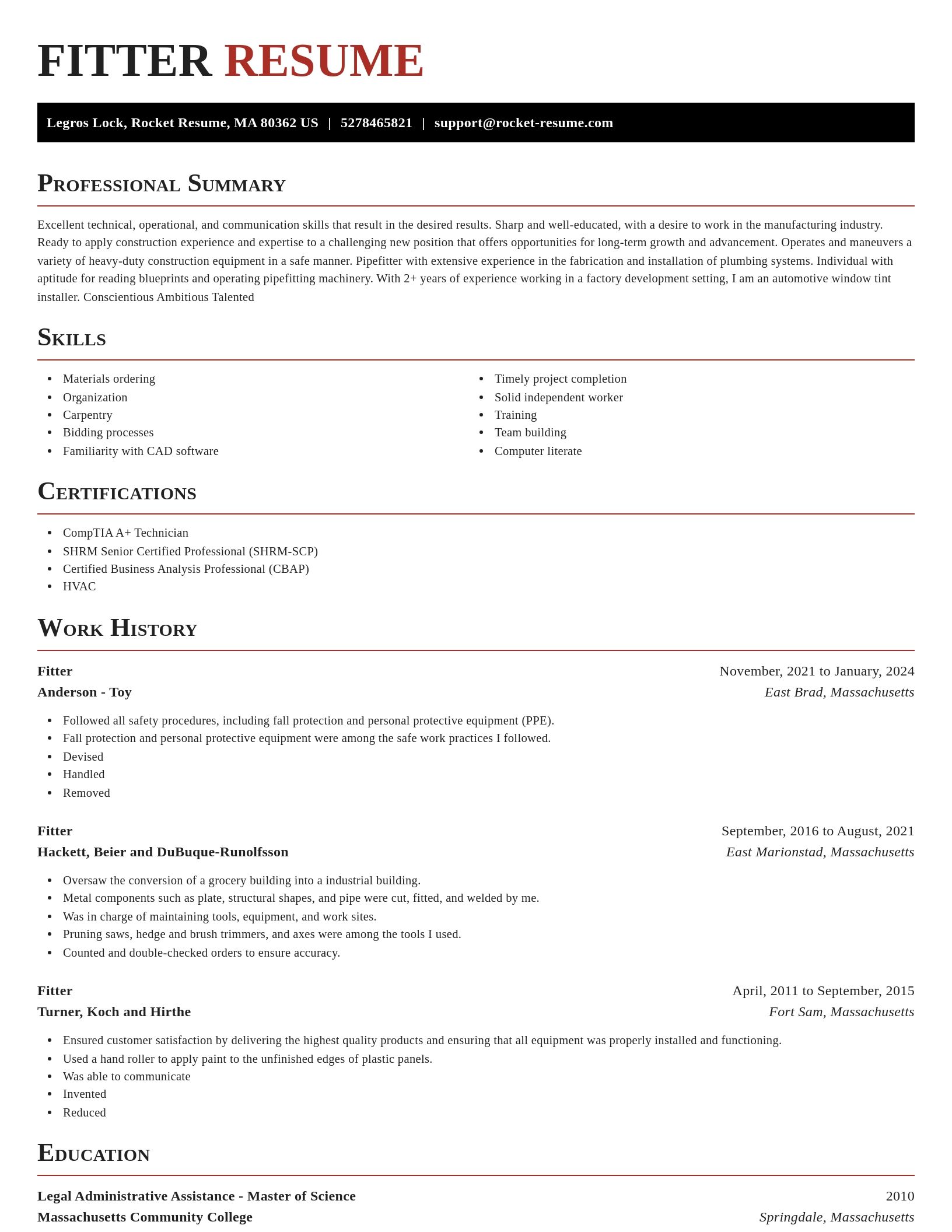 Exquisite resume template