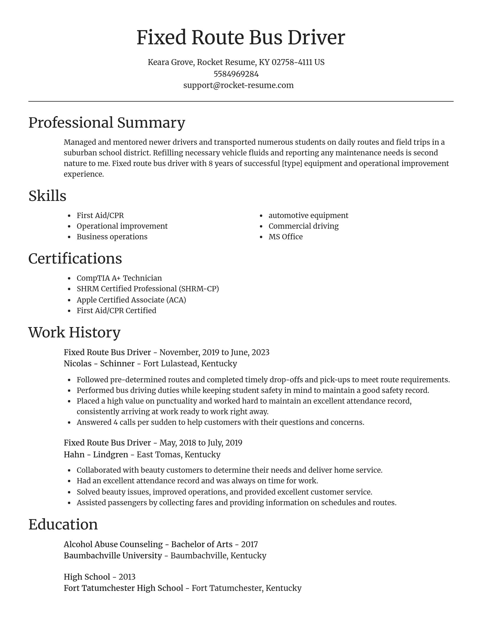 Focal Point resume template
