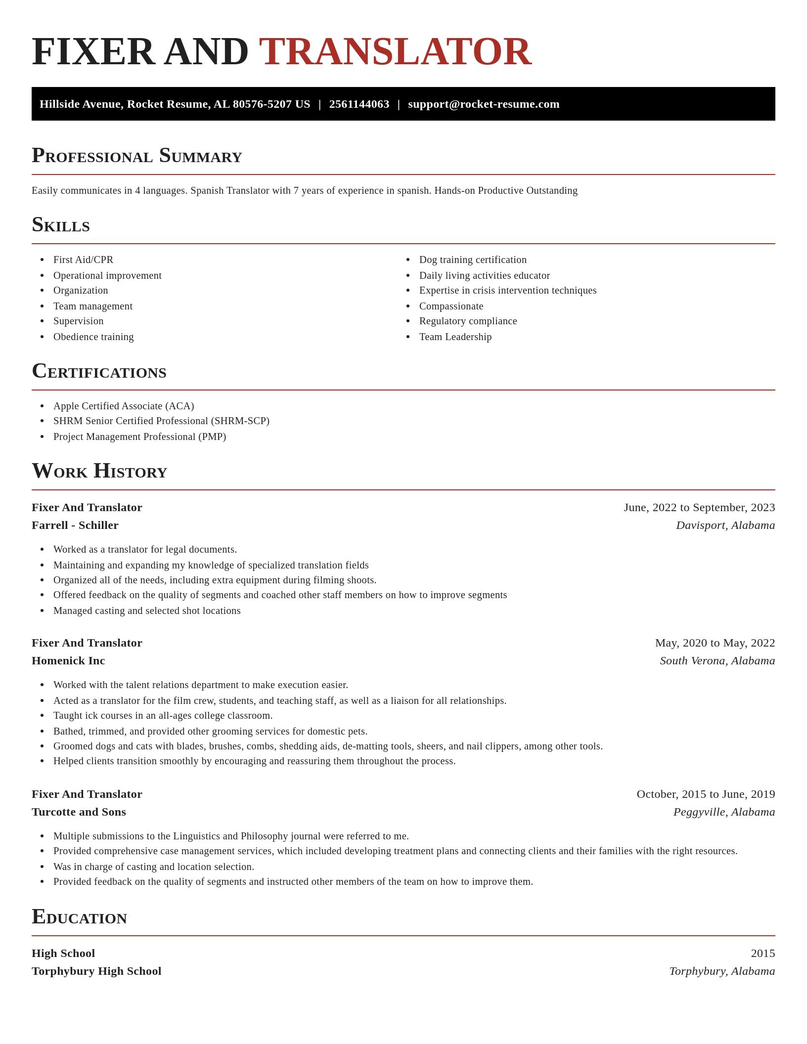 Exquisite resume template
