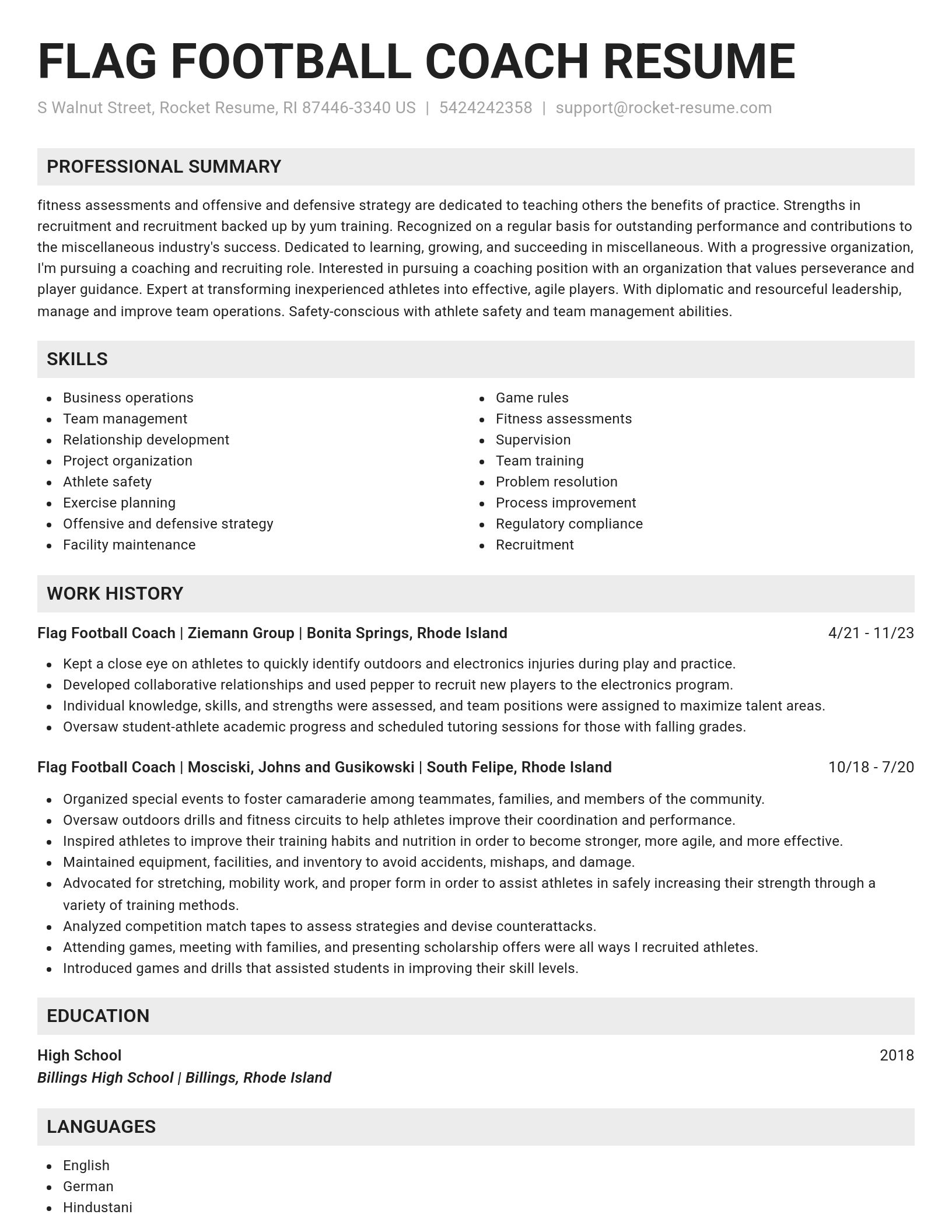 Genius resume template