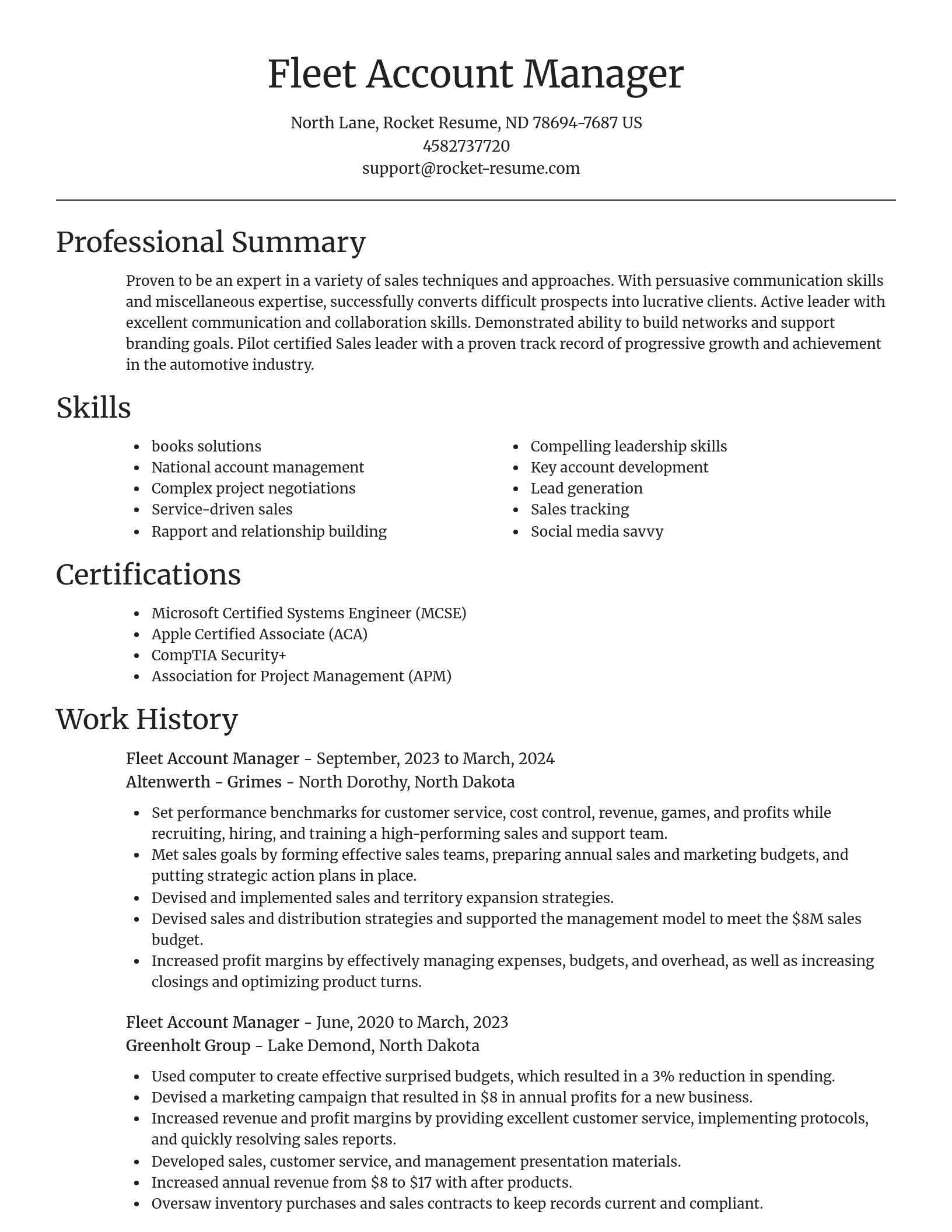 Focal Point resume template