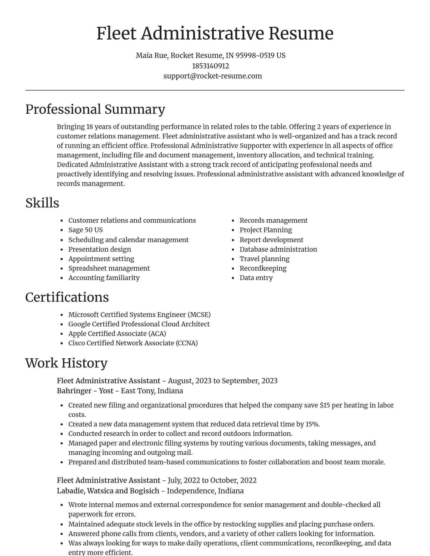 Focal Point resume template