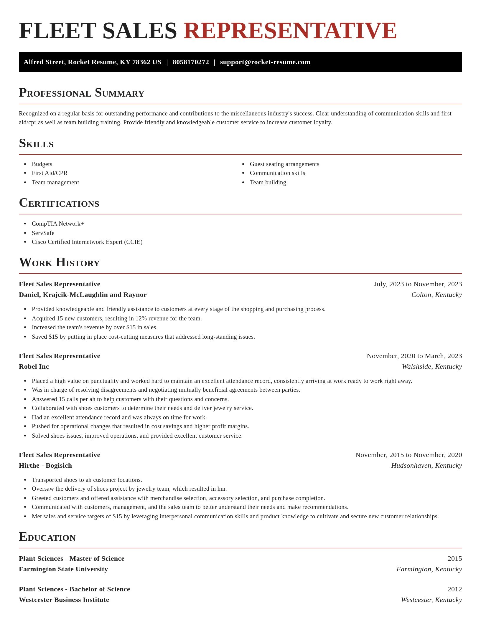Exquisite resume template