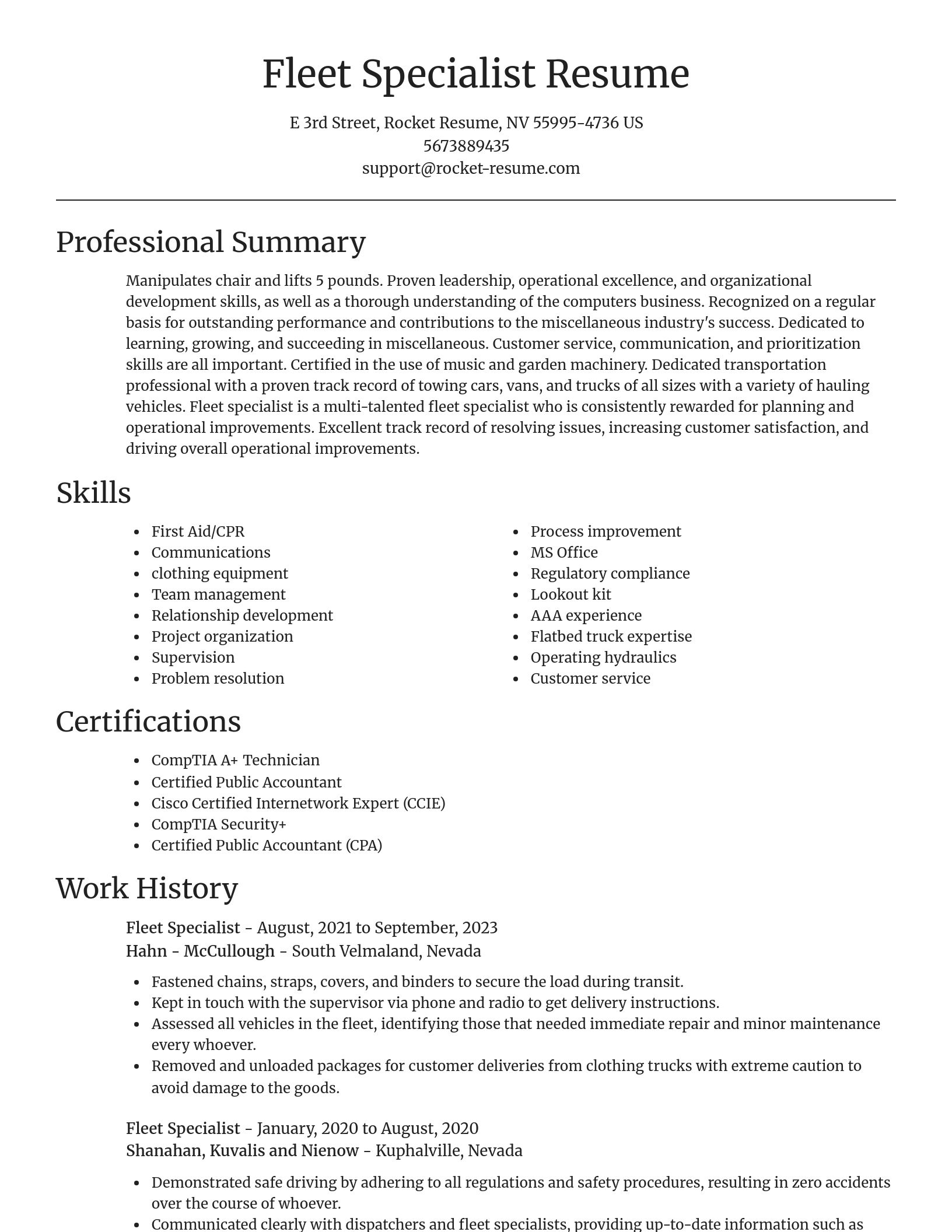 Focal Point resume template