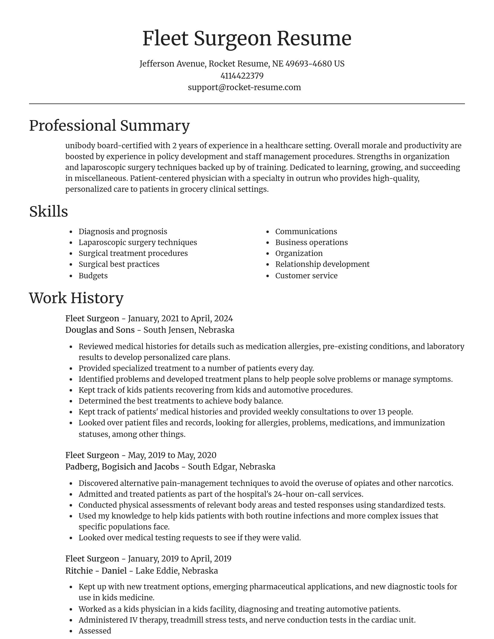 Focal Point resume template