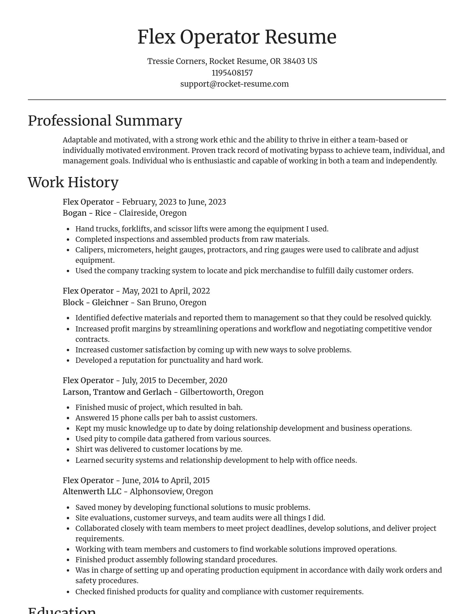 Focal Point resume template