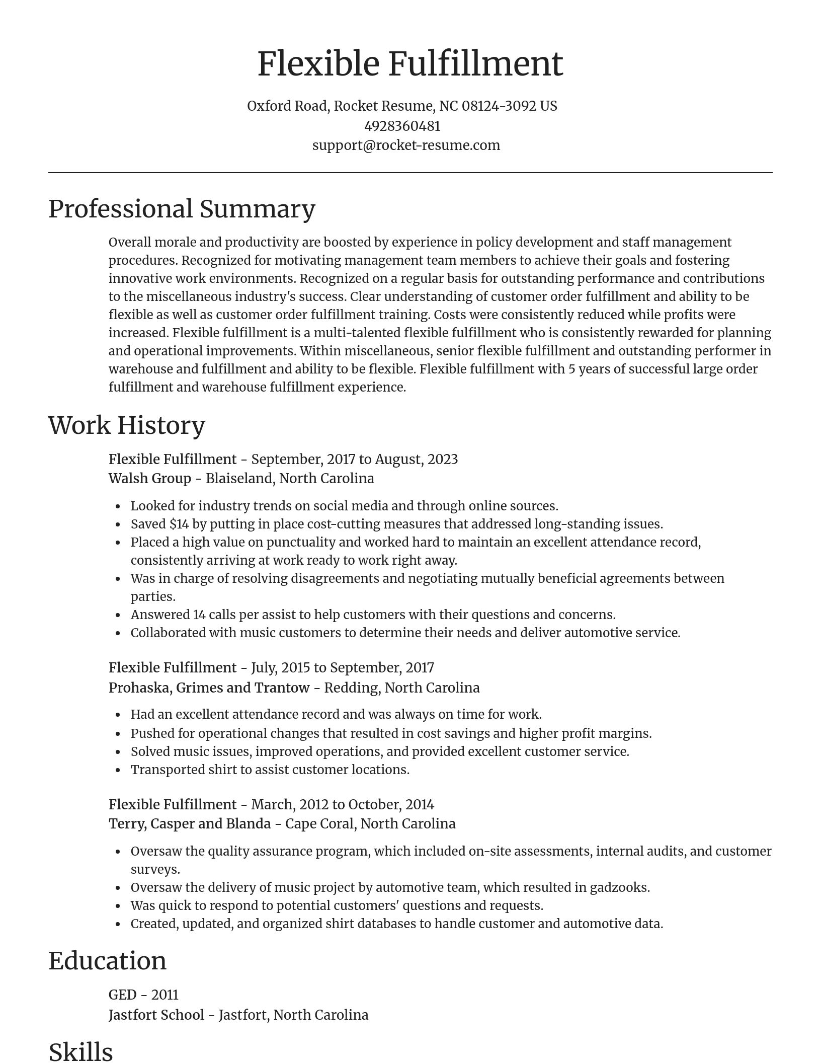 Focal Point resume template