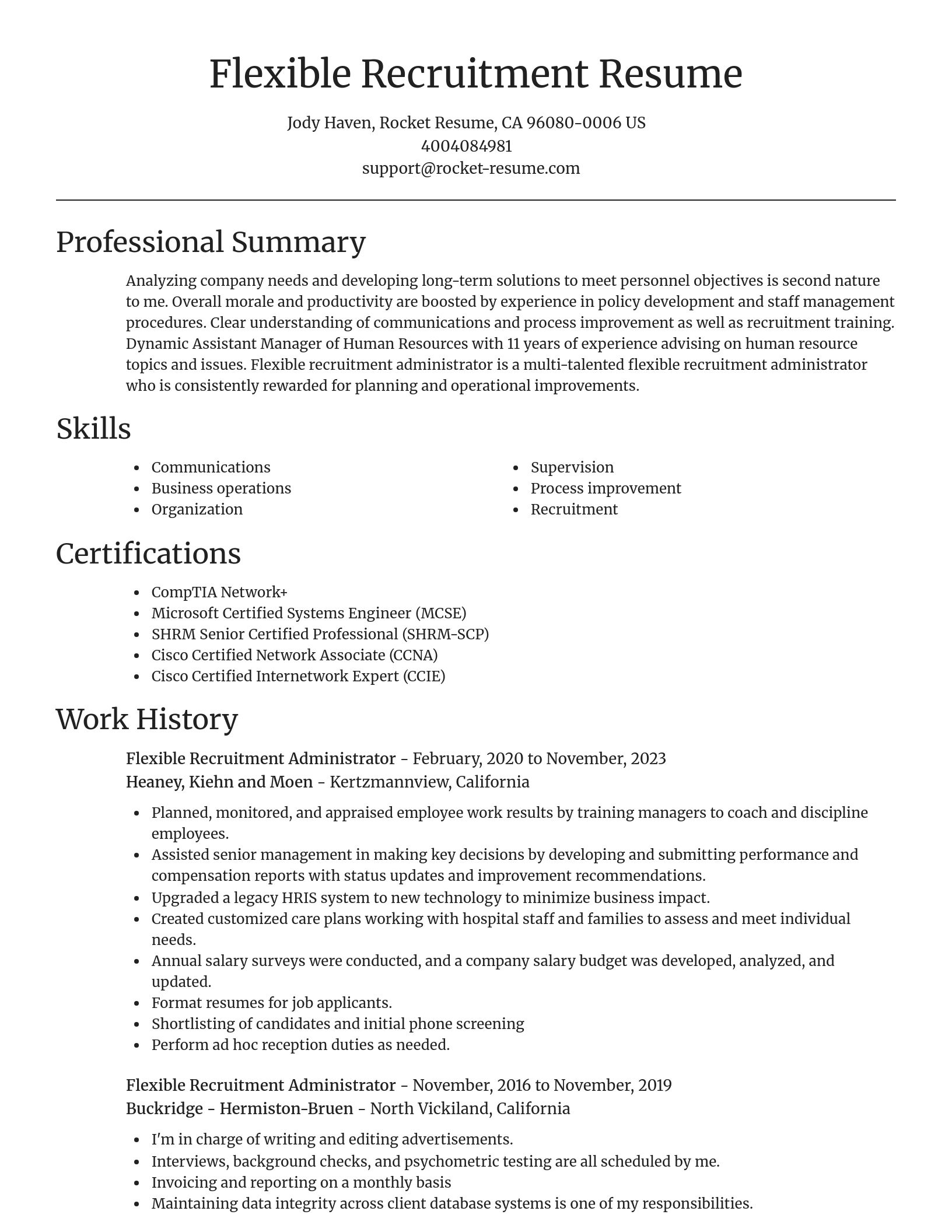 Focal Point resume template