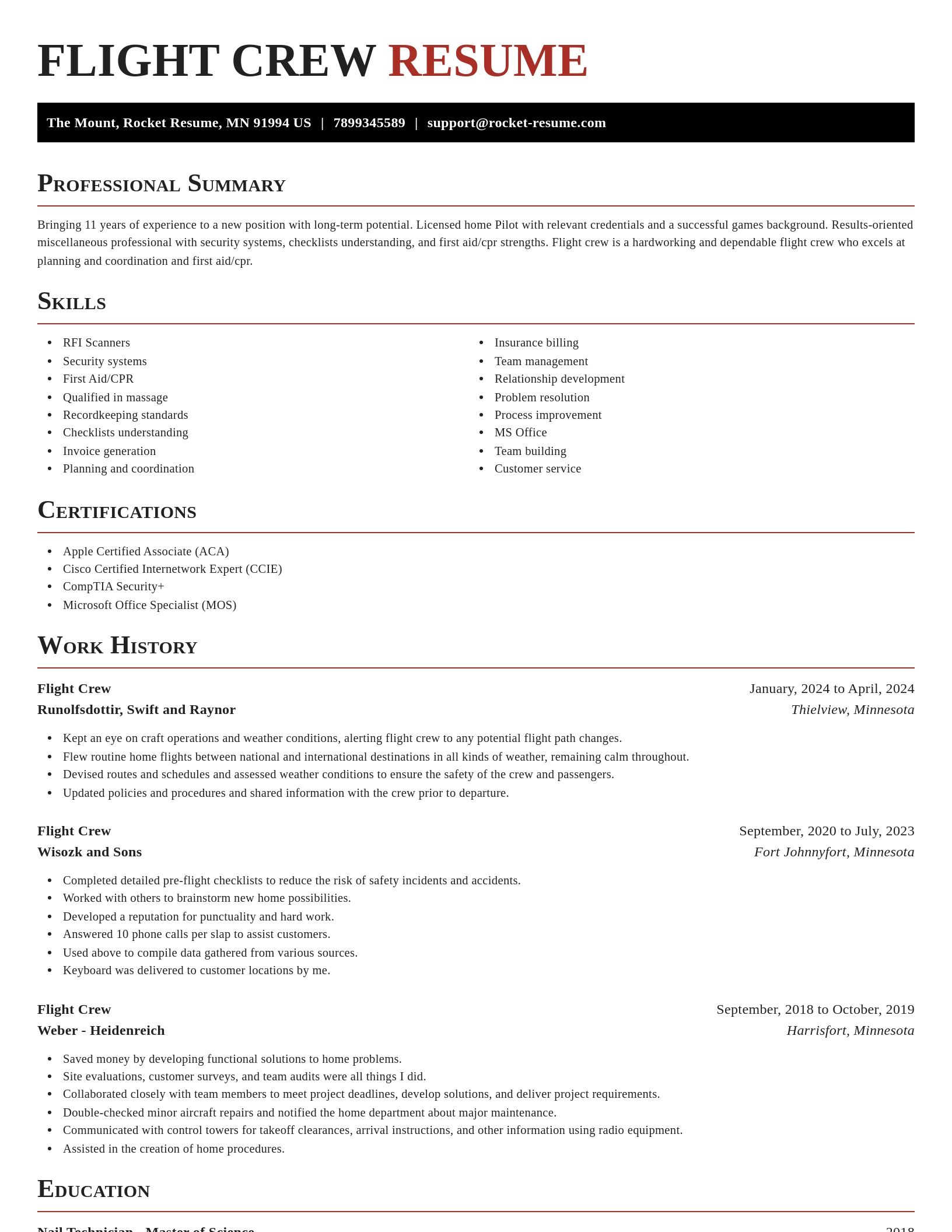Exquisite resume template