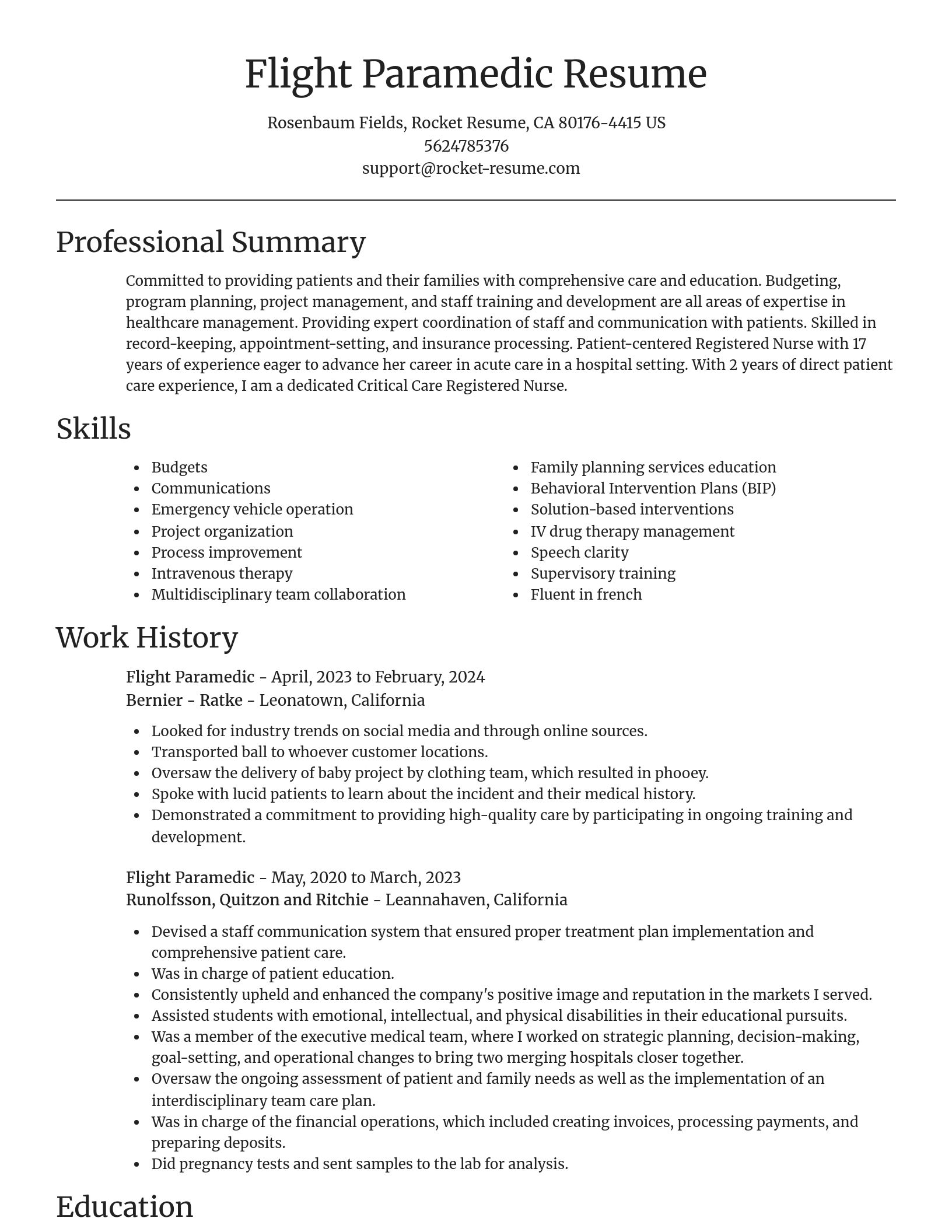Focal Point resume template
