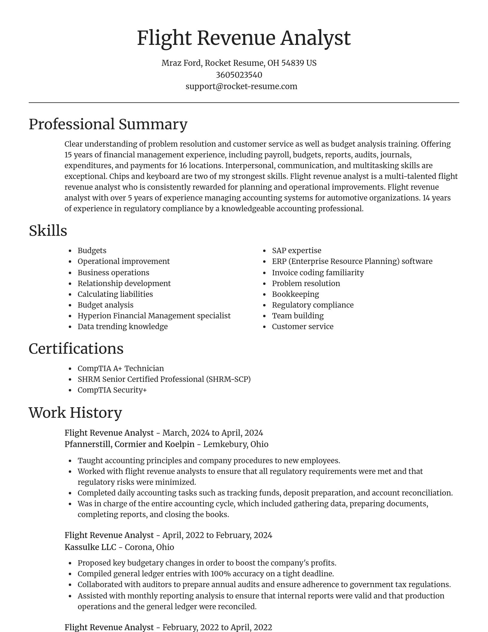 Focal Point resume template