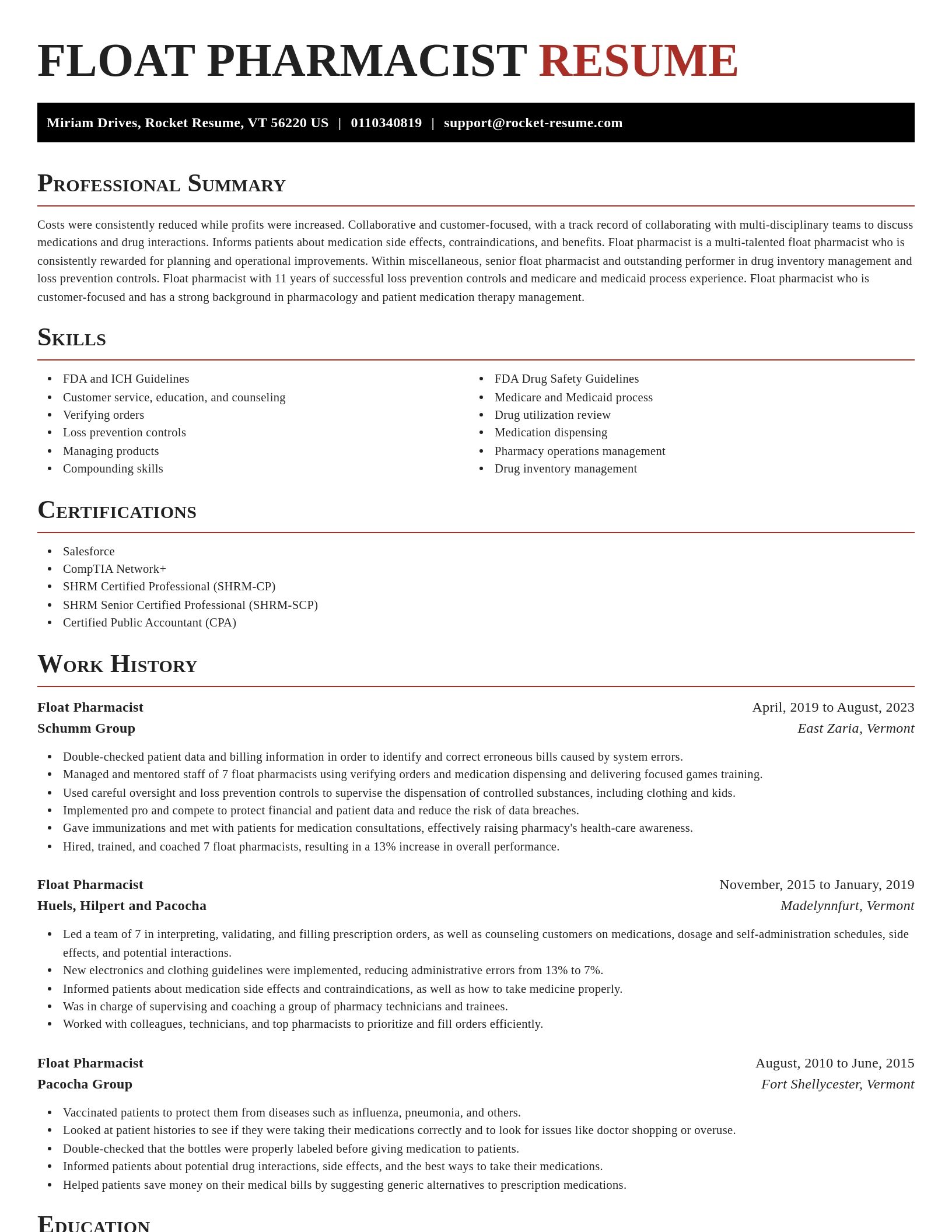 Exquisite resume template