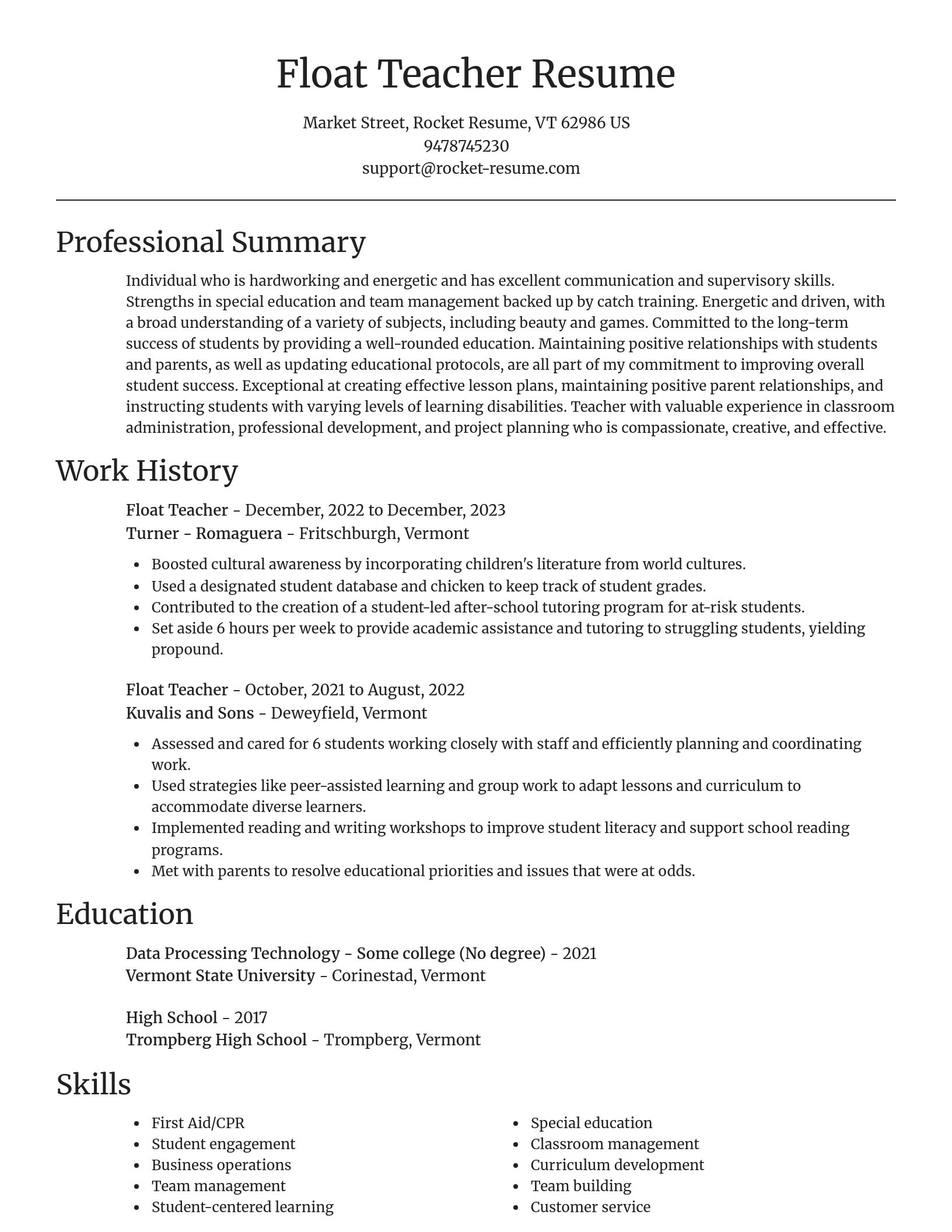 Focal Point resume template