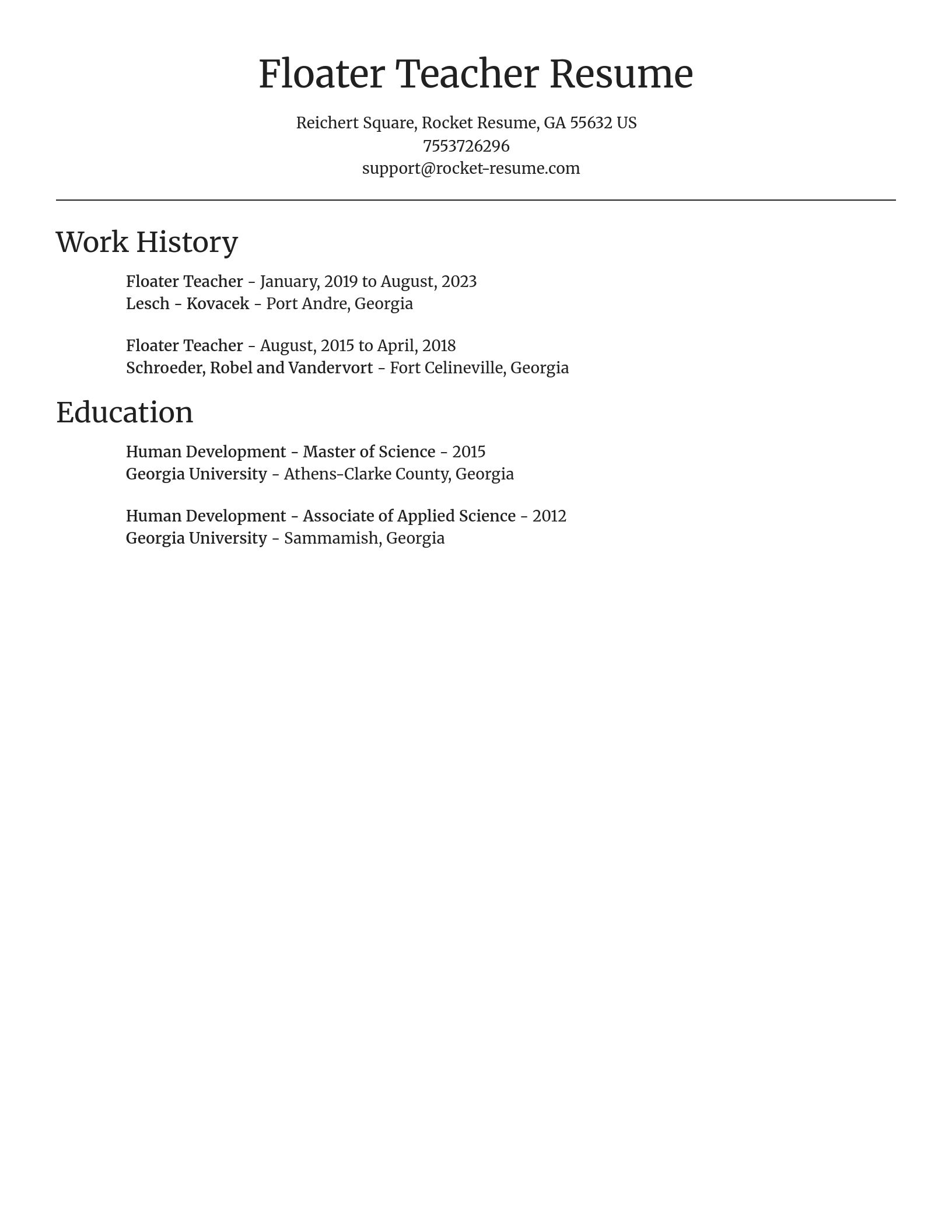 Focal Point resume template
