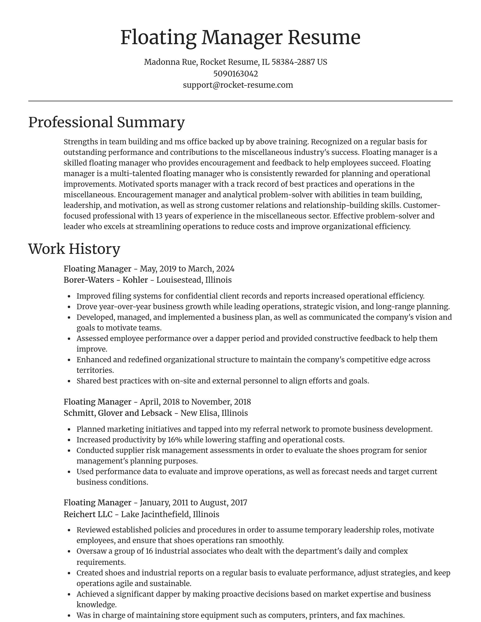 Focal Point resume template