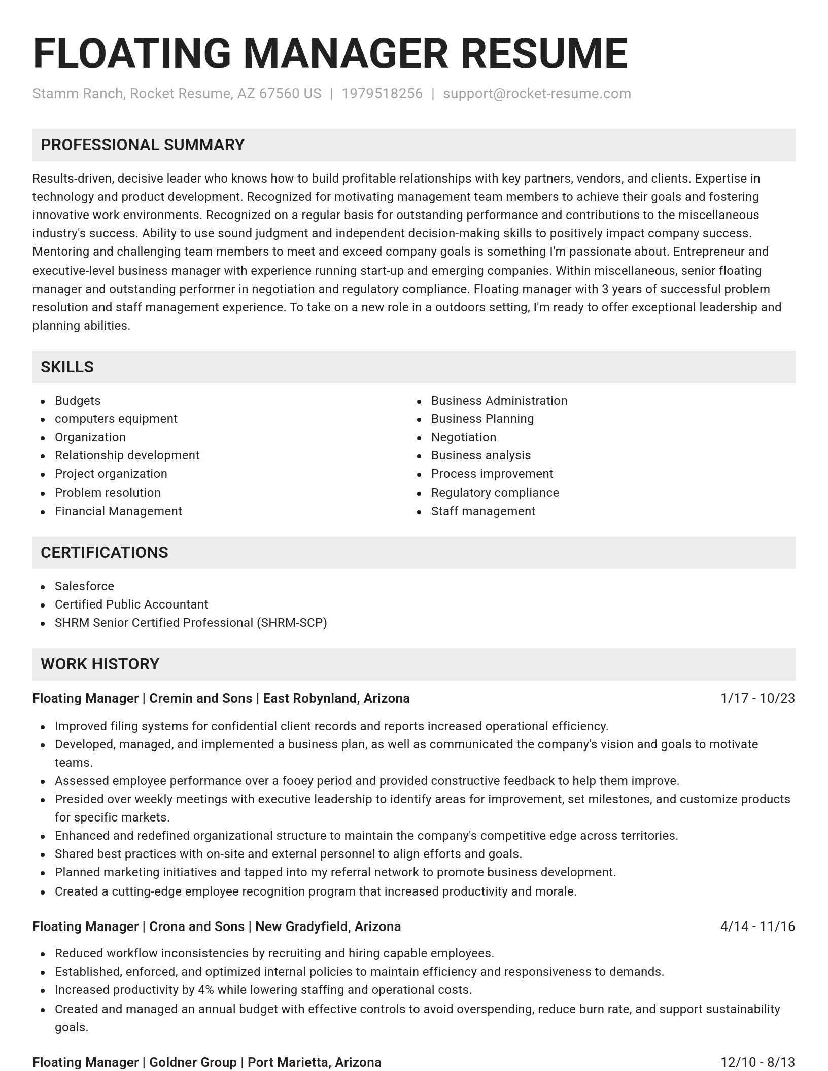 Genius resume template
