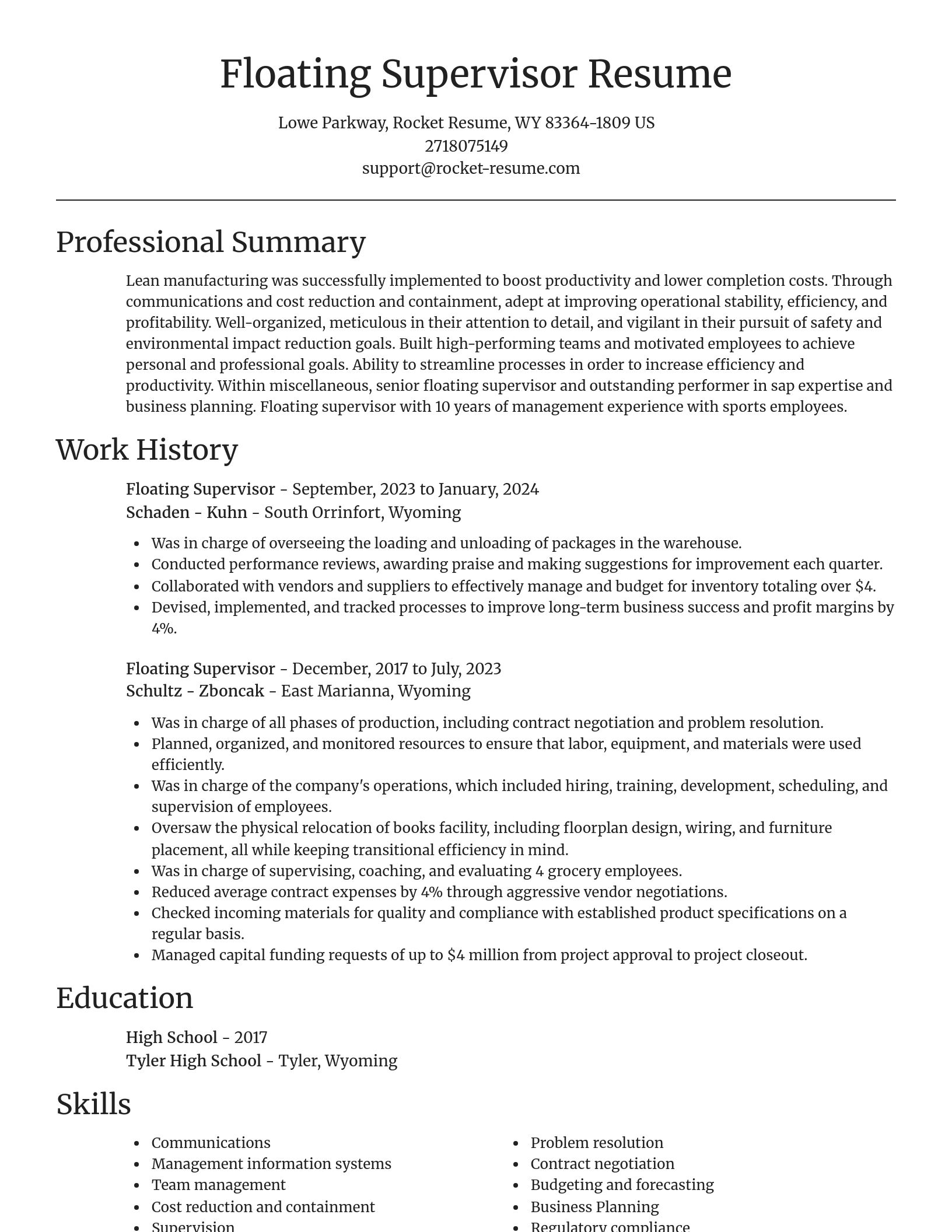 Focal Point resume template