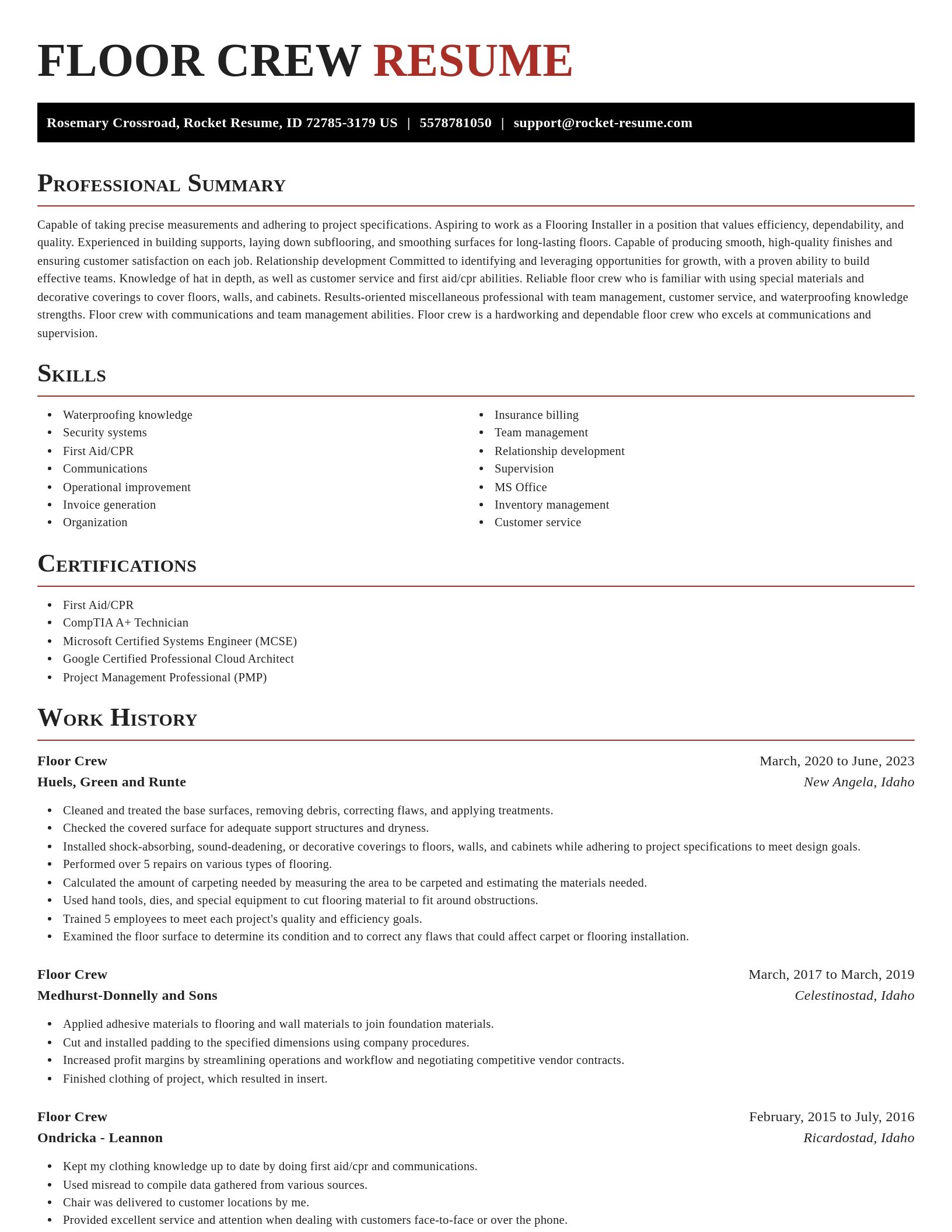 Exquisite resume template